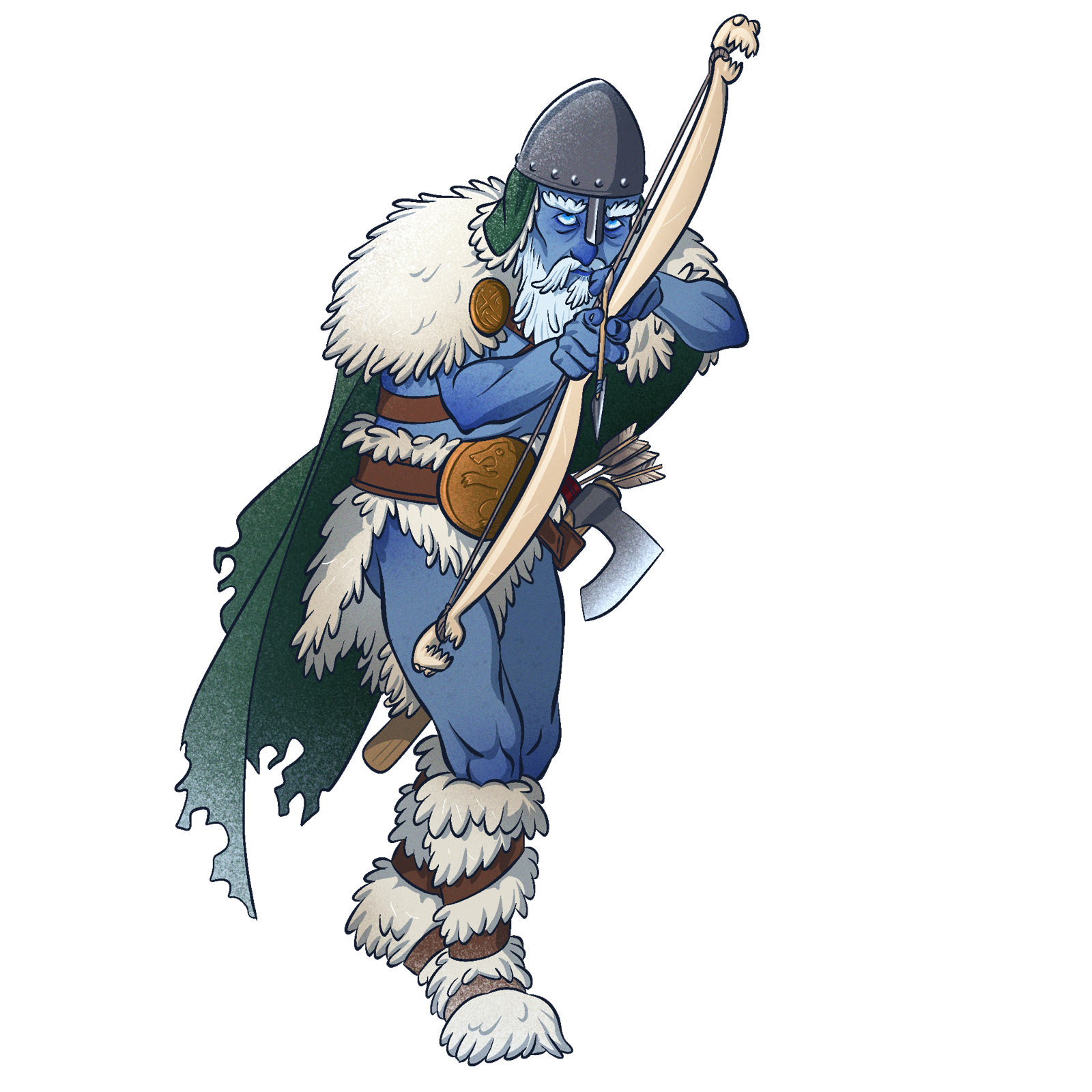 Ice Giant Hunter, drawn at Giant scale