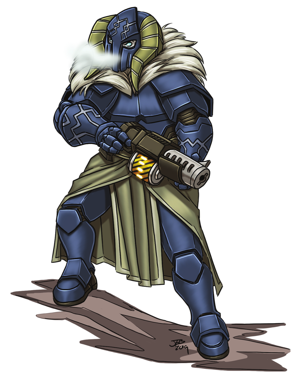 Ice Giant Star Raider, drawn at Huge scale
