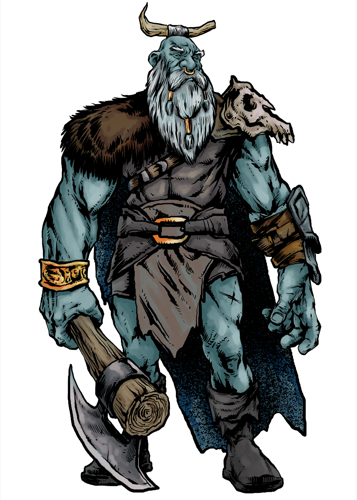 Ice Giant, drawn at Giant scale