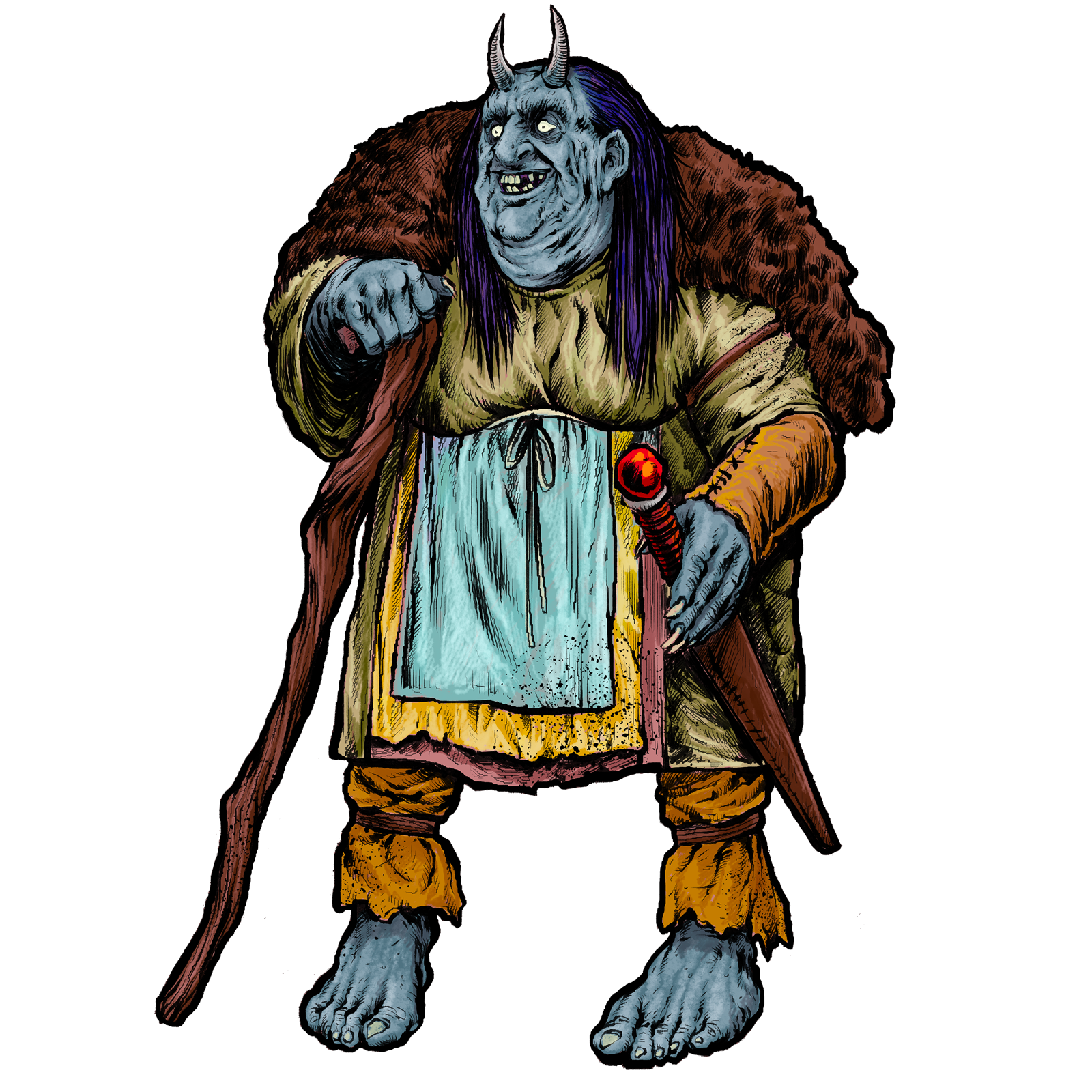 Ogre Witch, drawn at Large scale