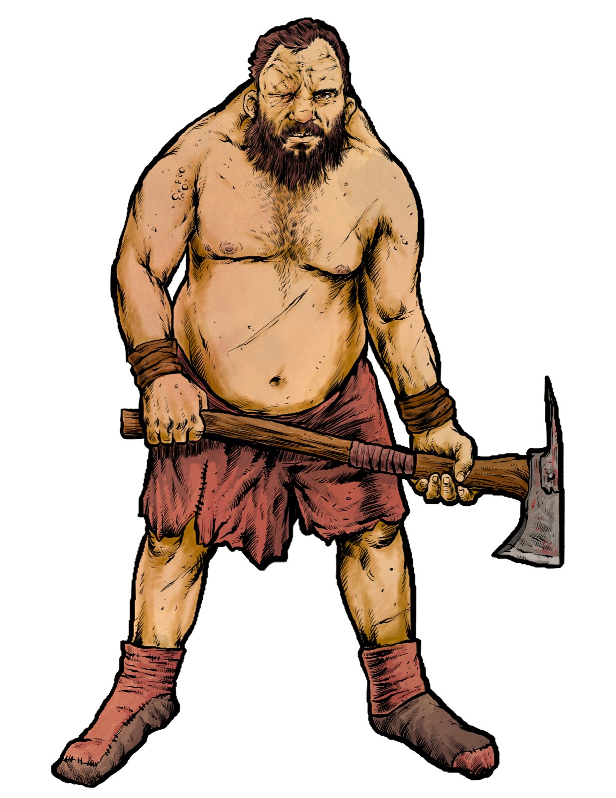 Ogre, drawn at Large scale