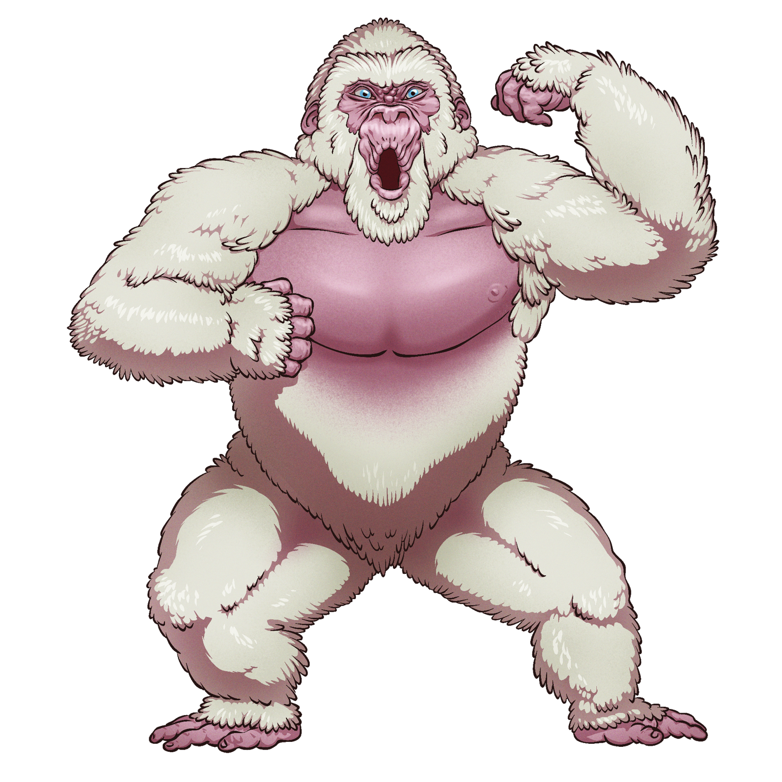 Savage Yeti, drawn at Large scale