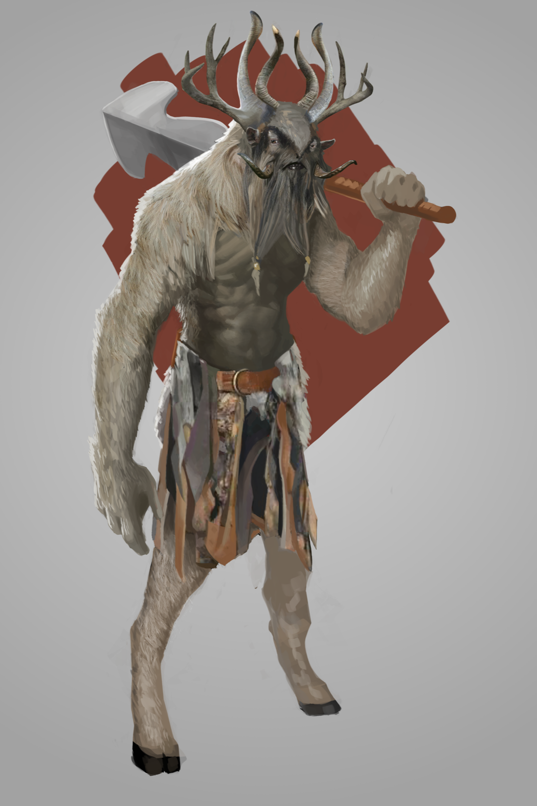 Snow Troll, drawn at Large scale