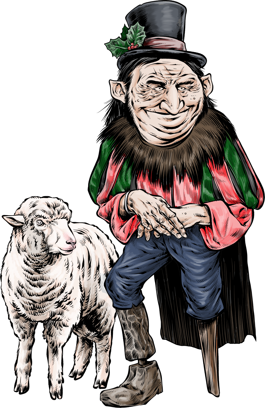 Stekkjastaur, drawn at Large scale
