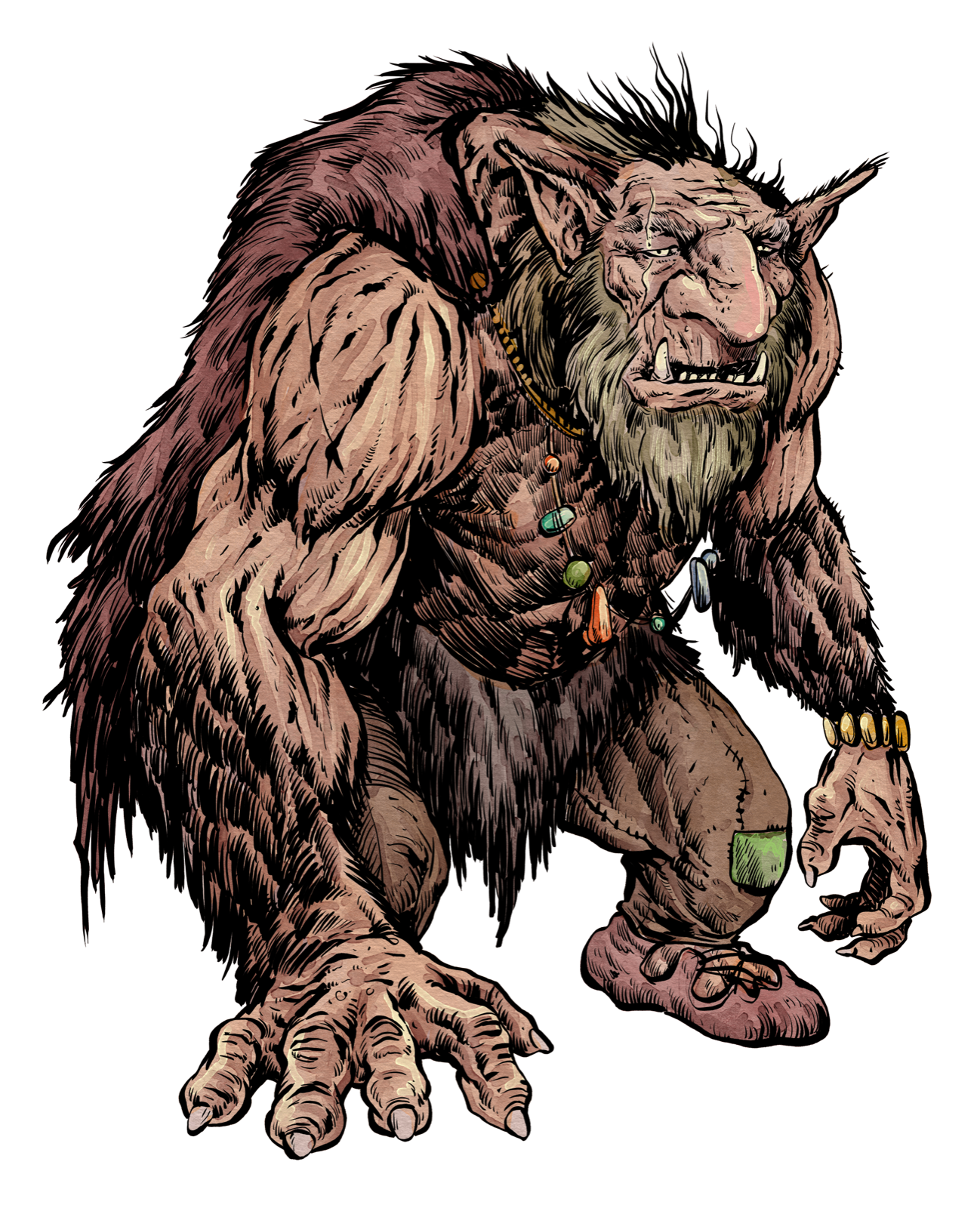 Troll, drawn at Large scale