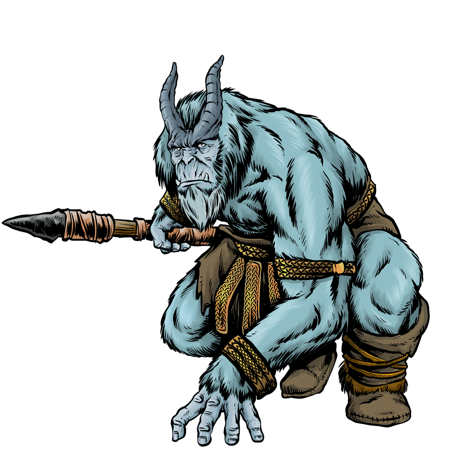 Yeti Warrior, drawn at Large scale