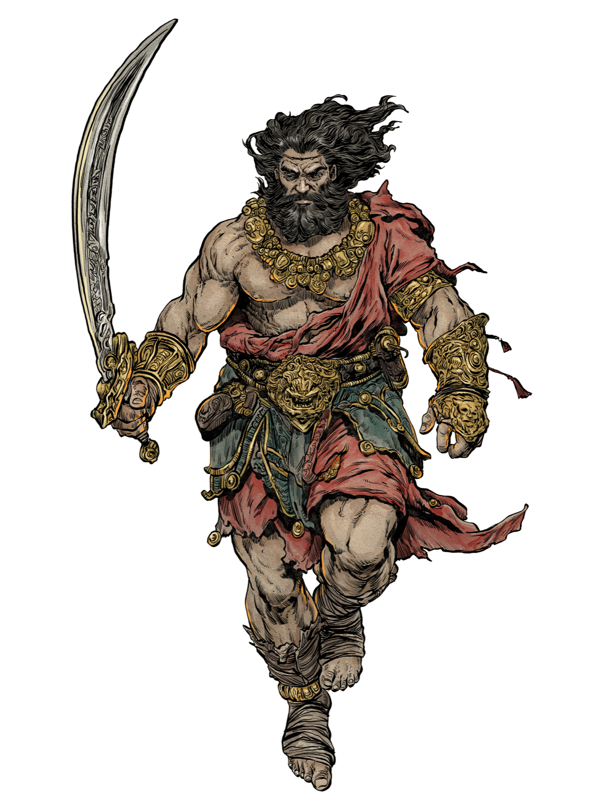 Barbarian King, drawn at Medium scale