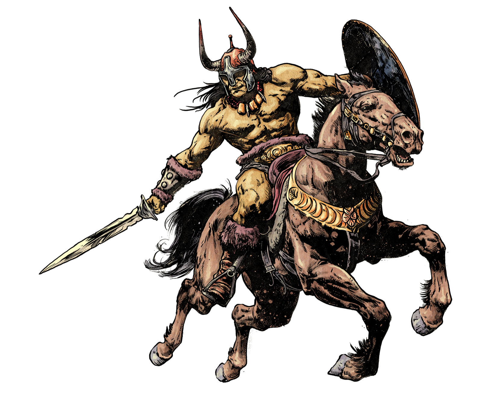 Barbarian Marauder, drawn at Medium scale