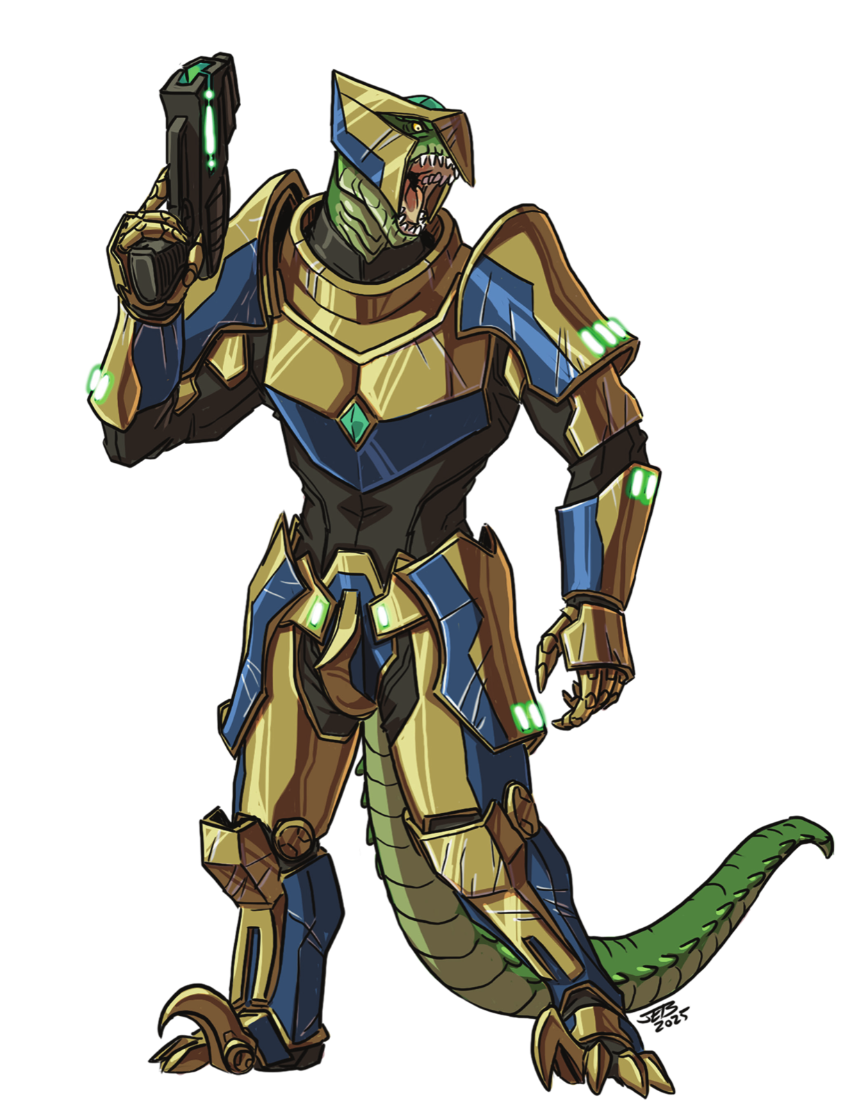 D'horvakk Heavy Trooper, drawn at Large scale