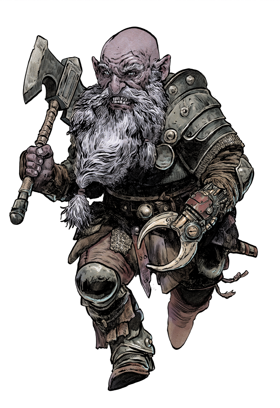 Dvergr Warrior, drawn at Medium scale