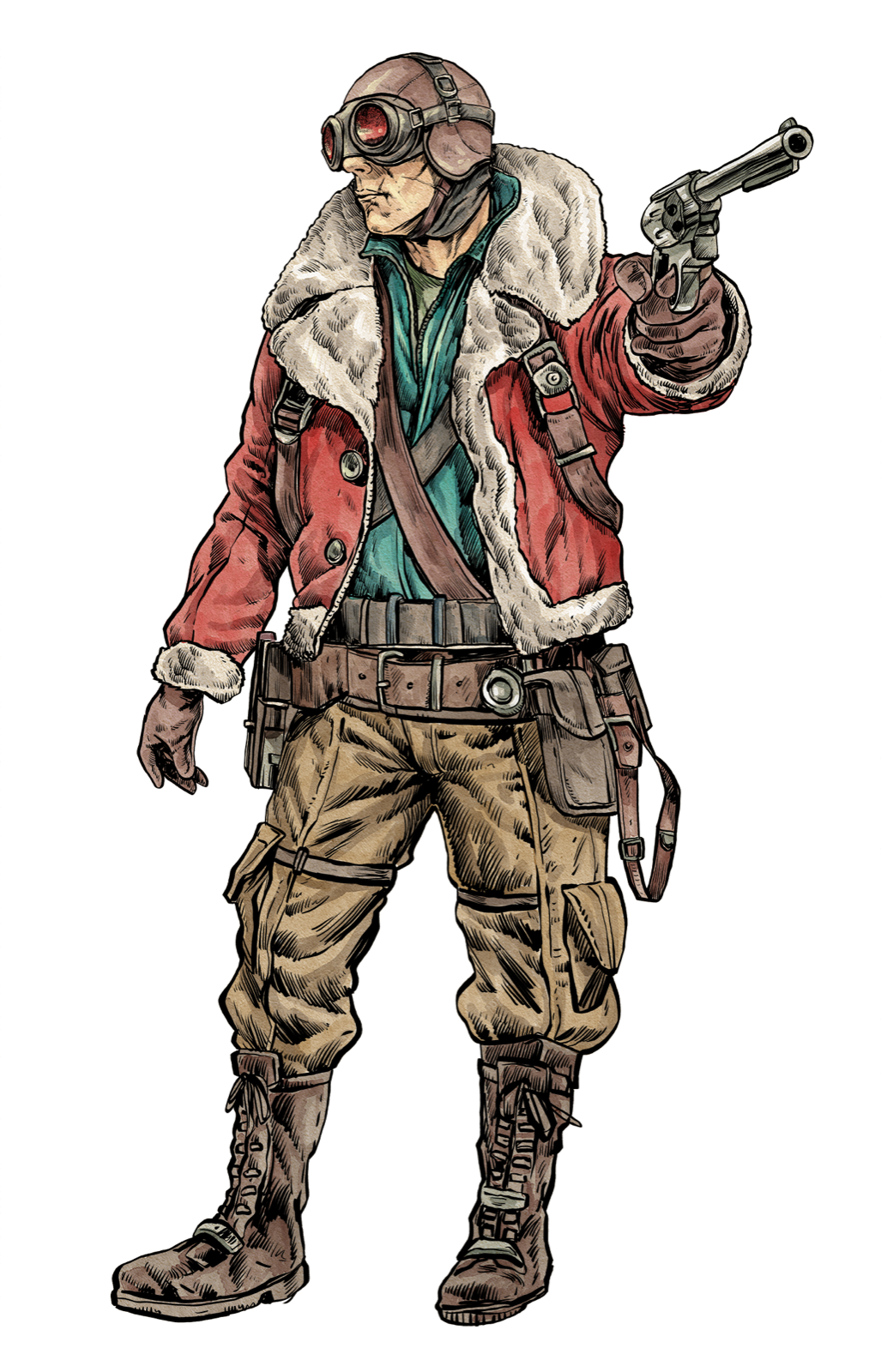 Frontier Aviator, drawn at Medium scale