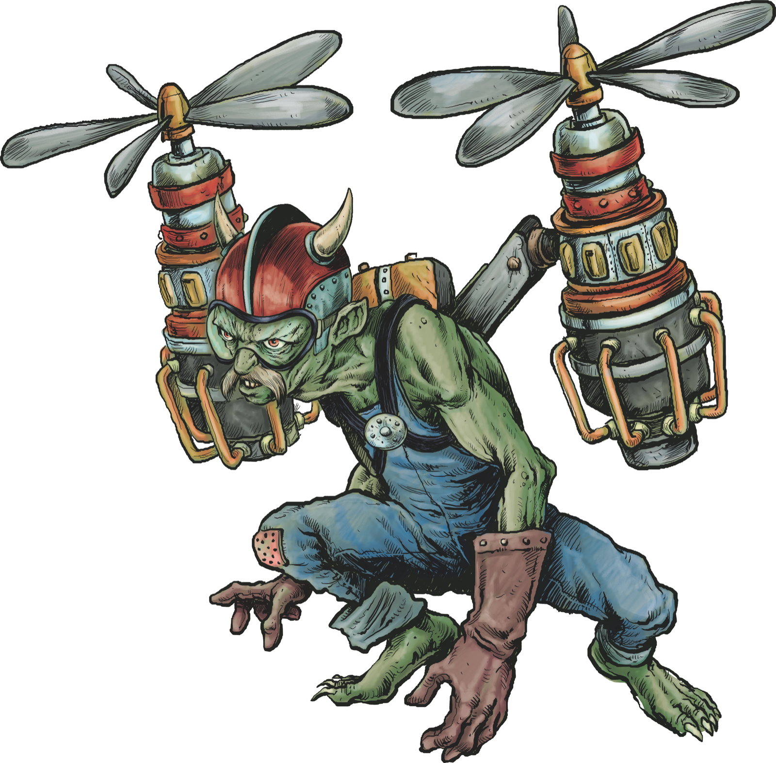 Goblin Inventor, drawn at Small scale