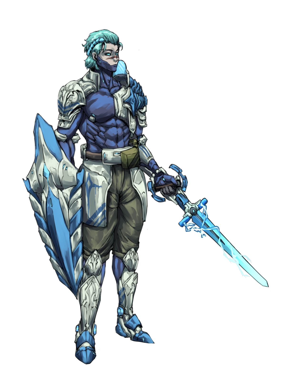 Halcyion Holy Knight, drawn at Medium scale