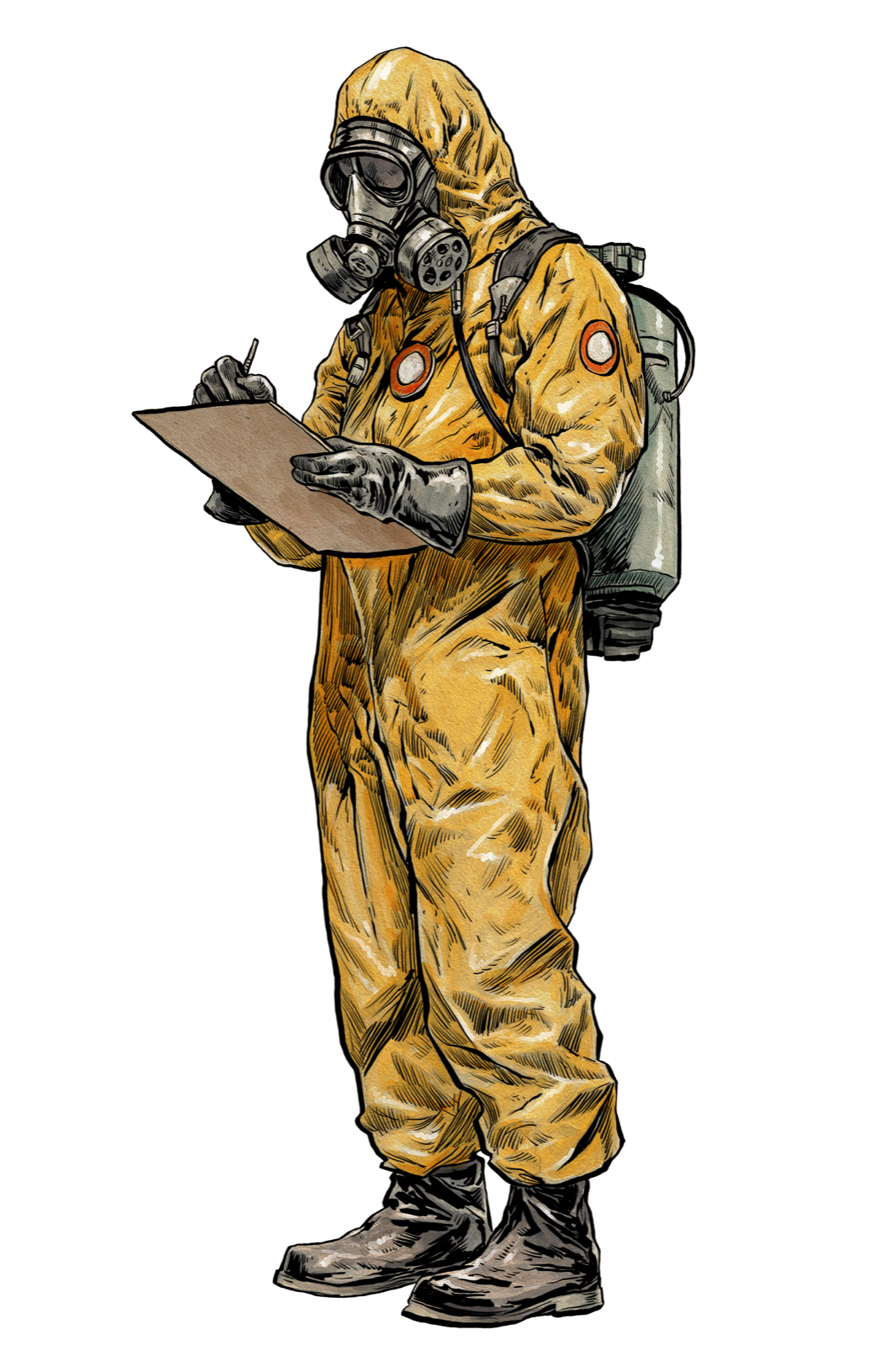 Hazmat Scientist, drawn at Medium scale