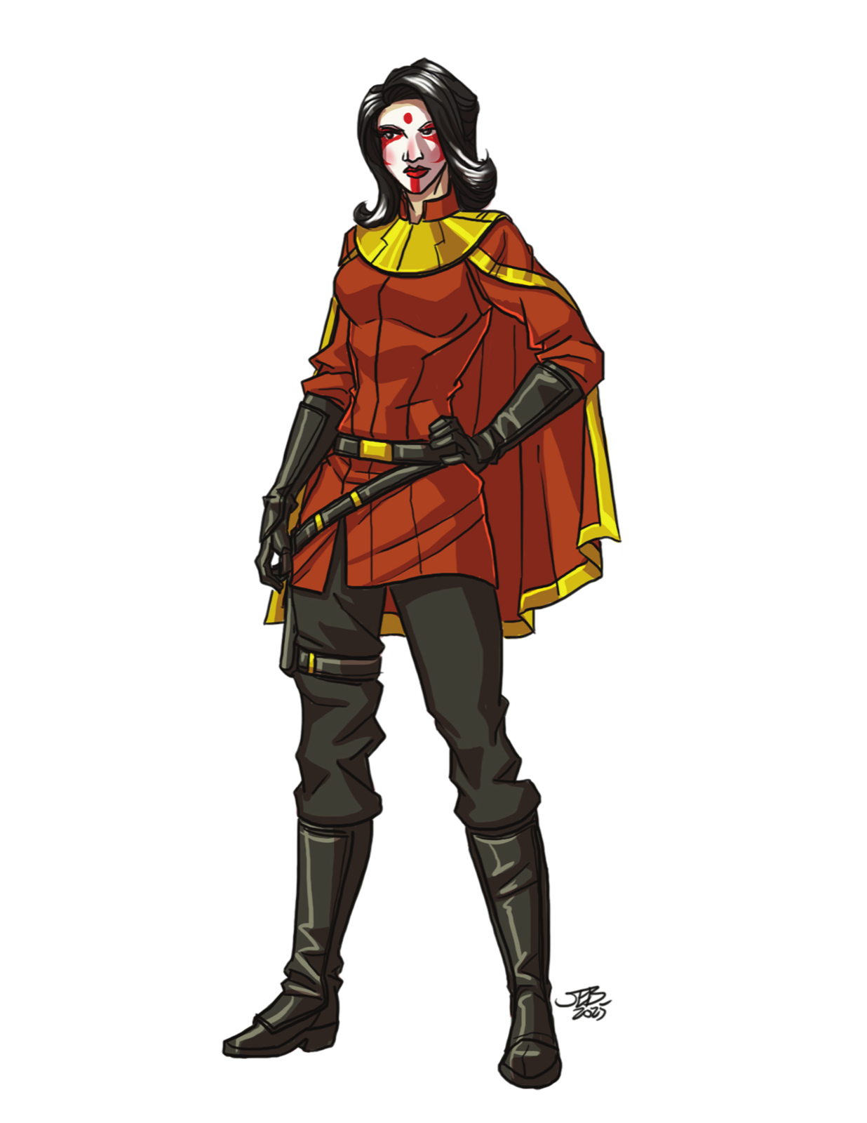 HDF Captain, drawn at Medium scale