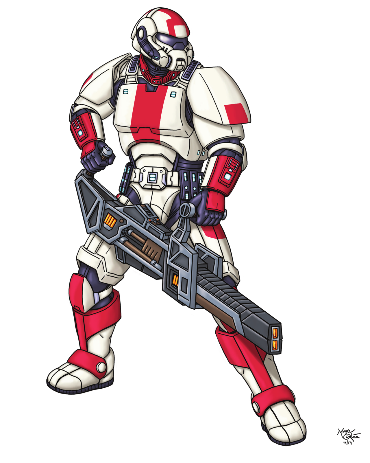 HDF Commando, drawn at Medium scale