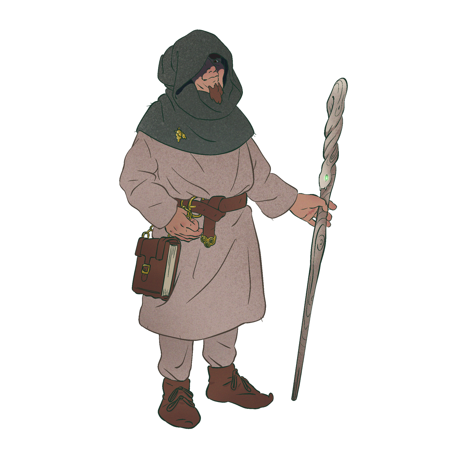 Human Pilgrim, drawn at Medium scale