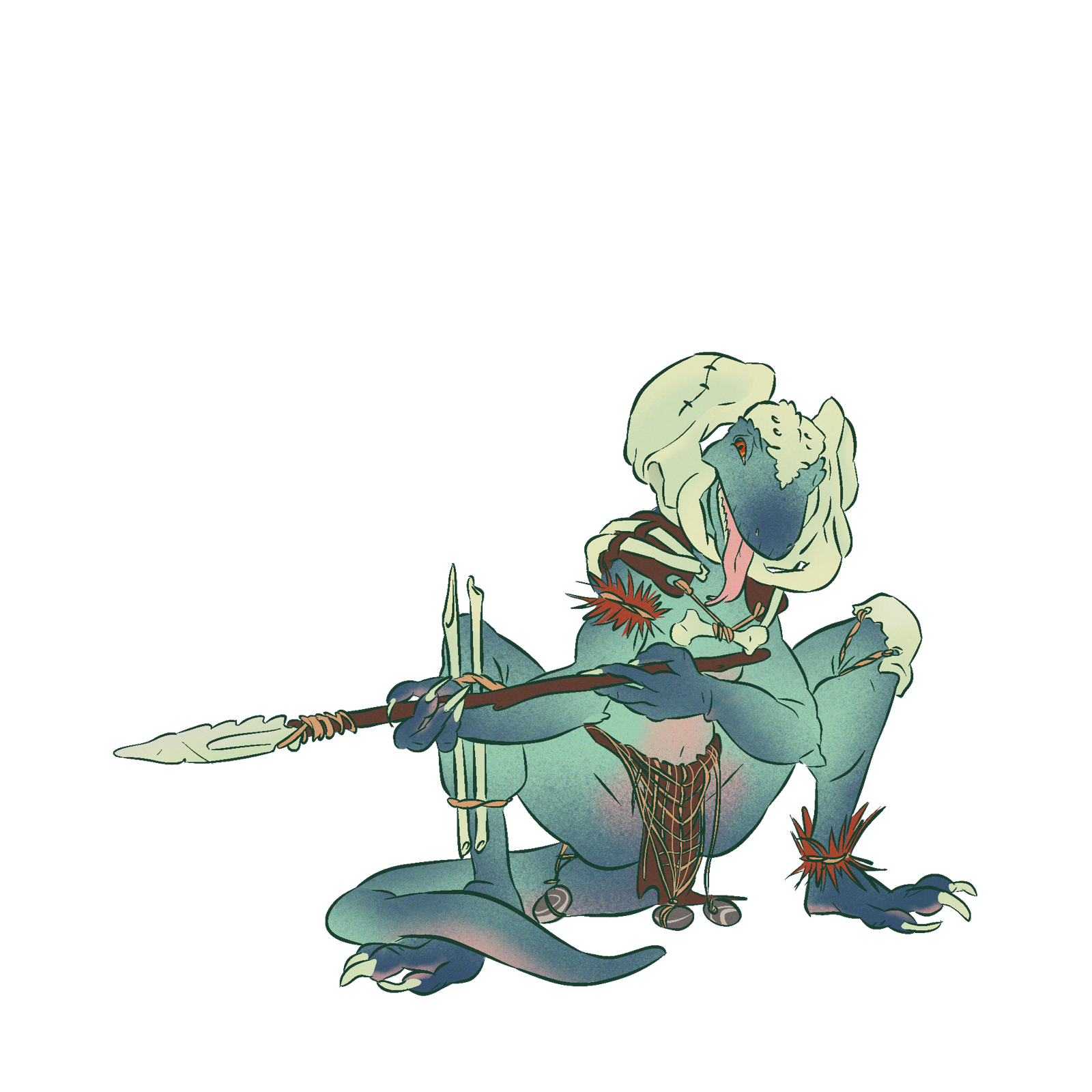 Istryxian Warrior, drawn at Medium scale