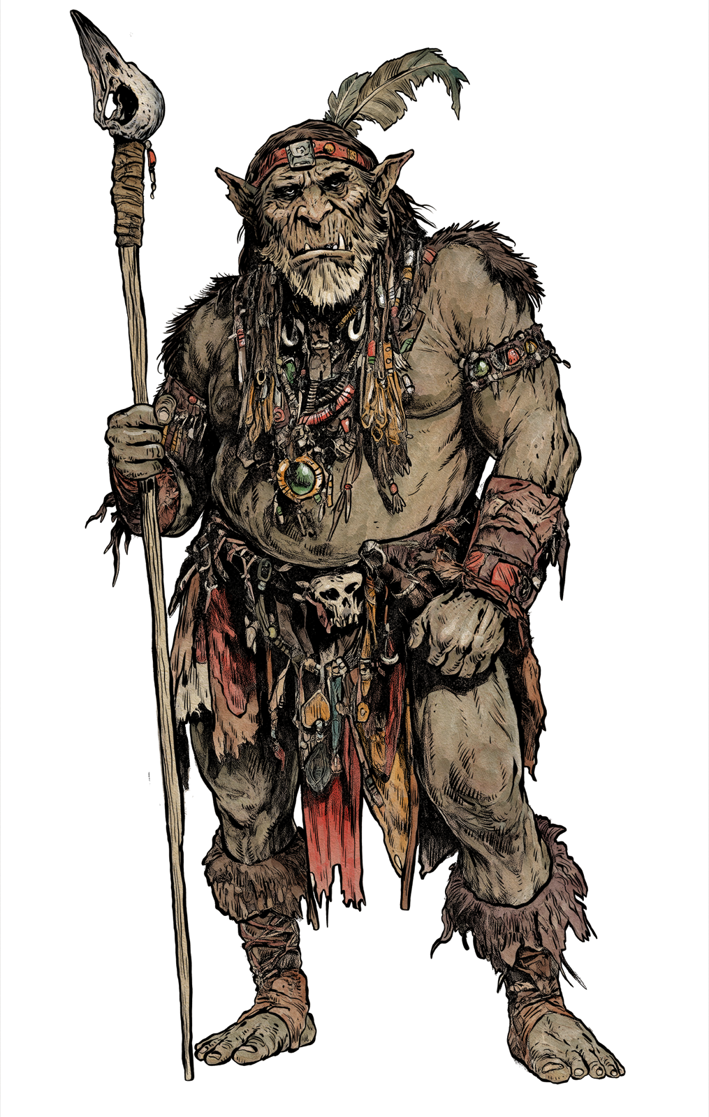 Orc Chieftain, drawn at Medium scale