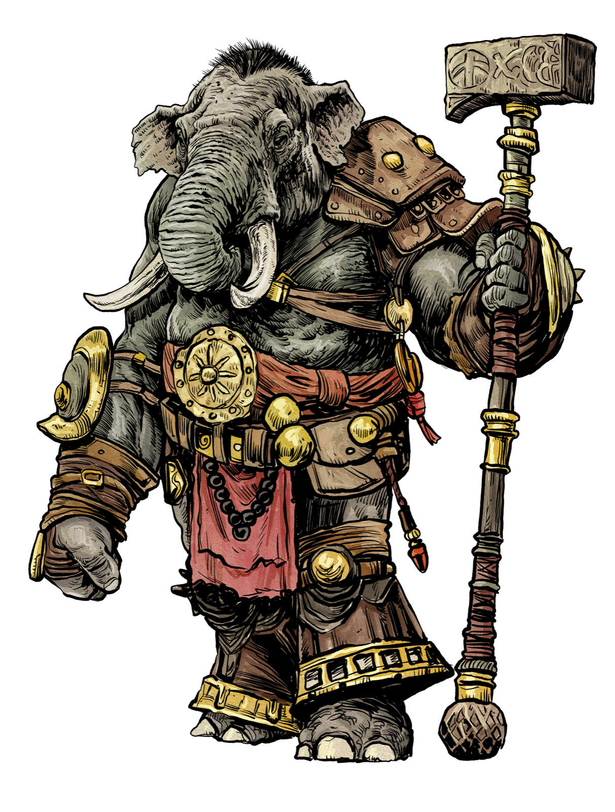 Pachydon Bulwark, drawn at Large scale