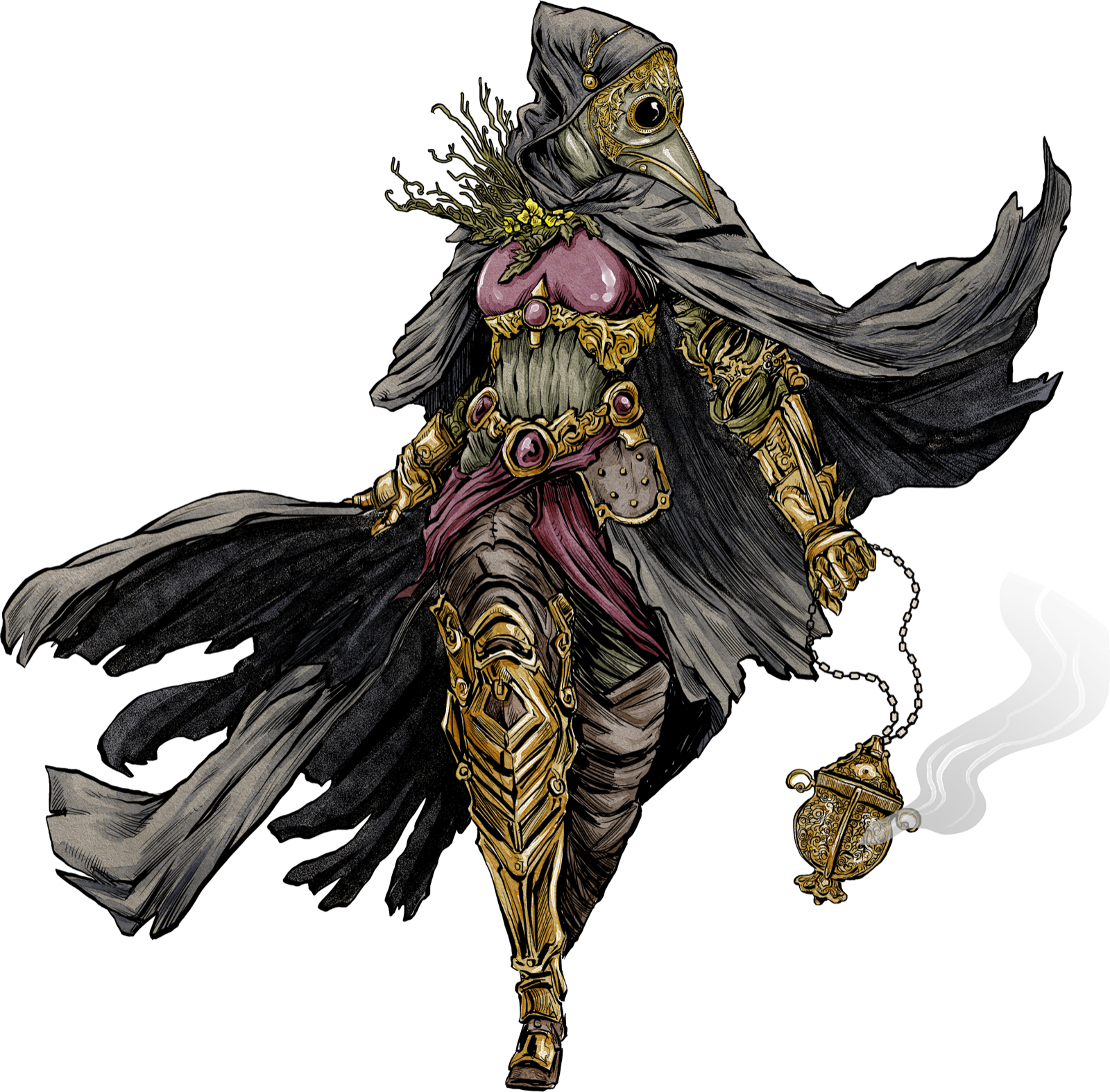 Plague Cleric, drawn at Medium scale