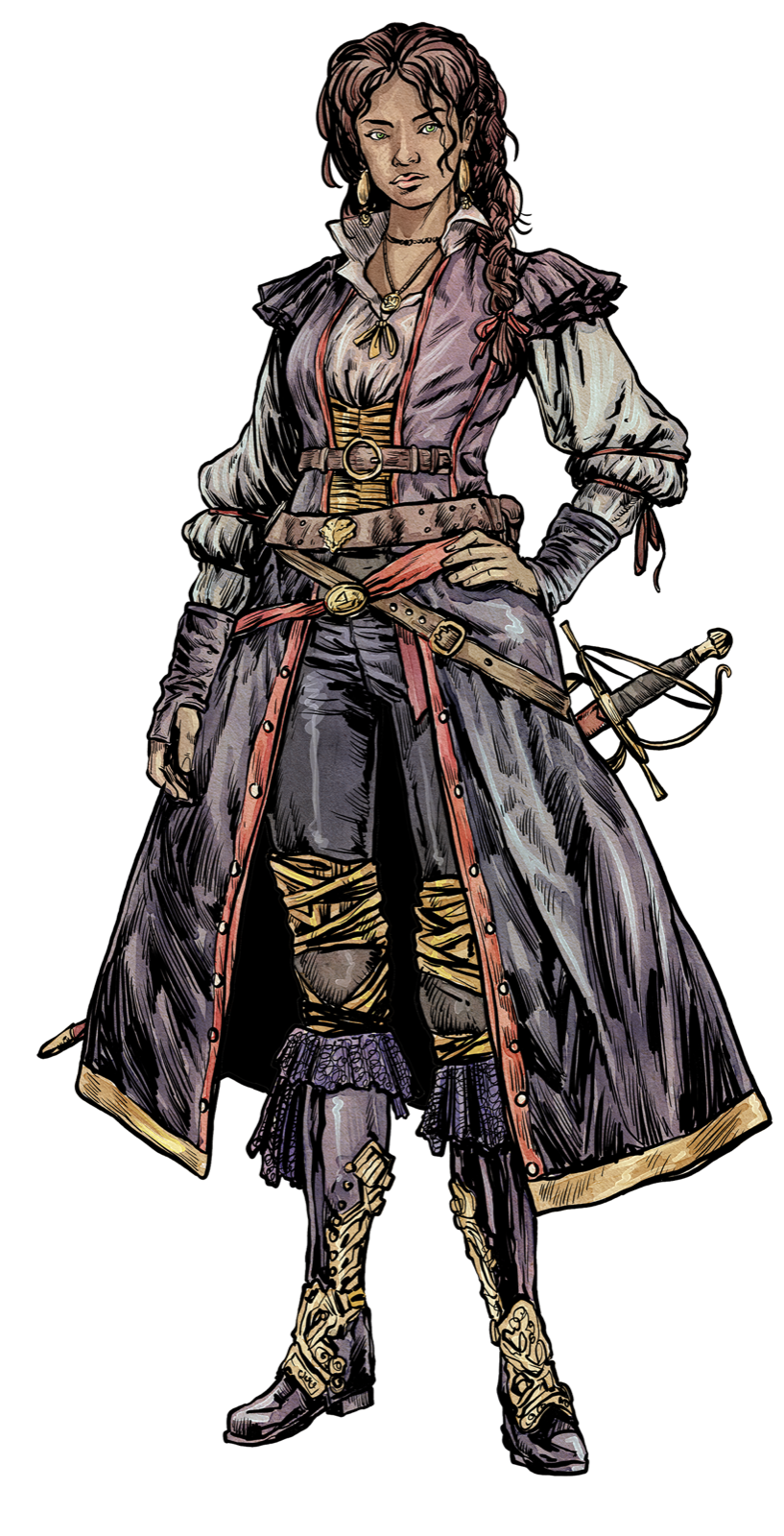 Renowned Swashbuckler, drawn at Medium scale