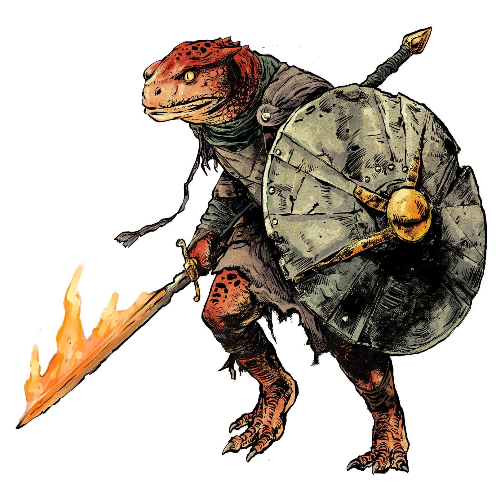 Saurus, drawn at Medium scale