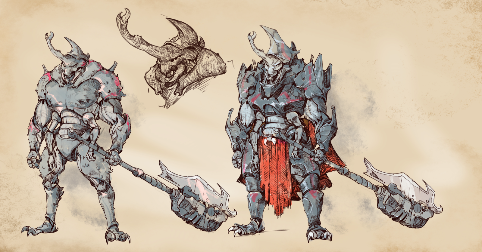 Thuul Hive Guard, drawn at Large scale
