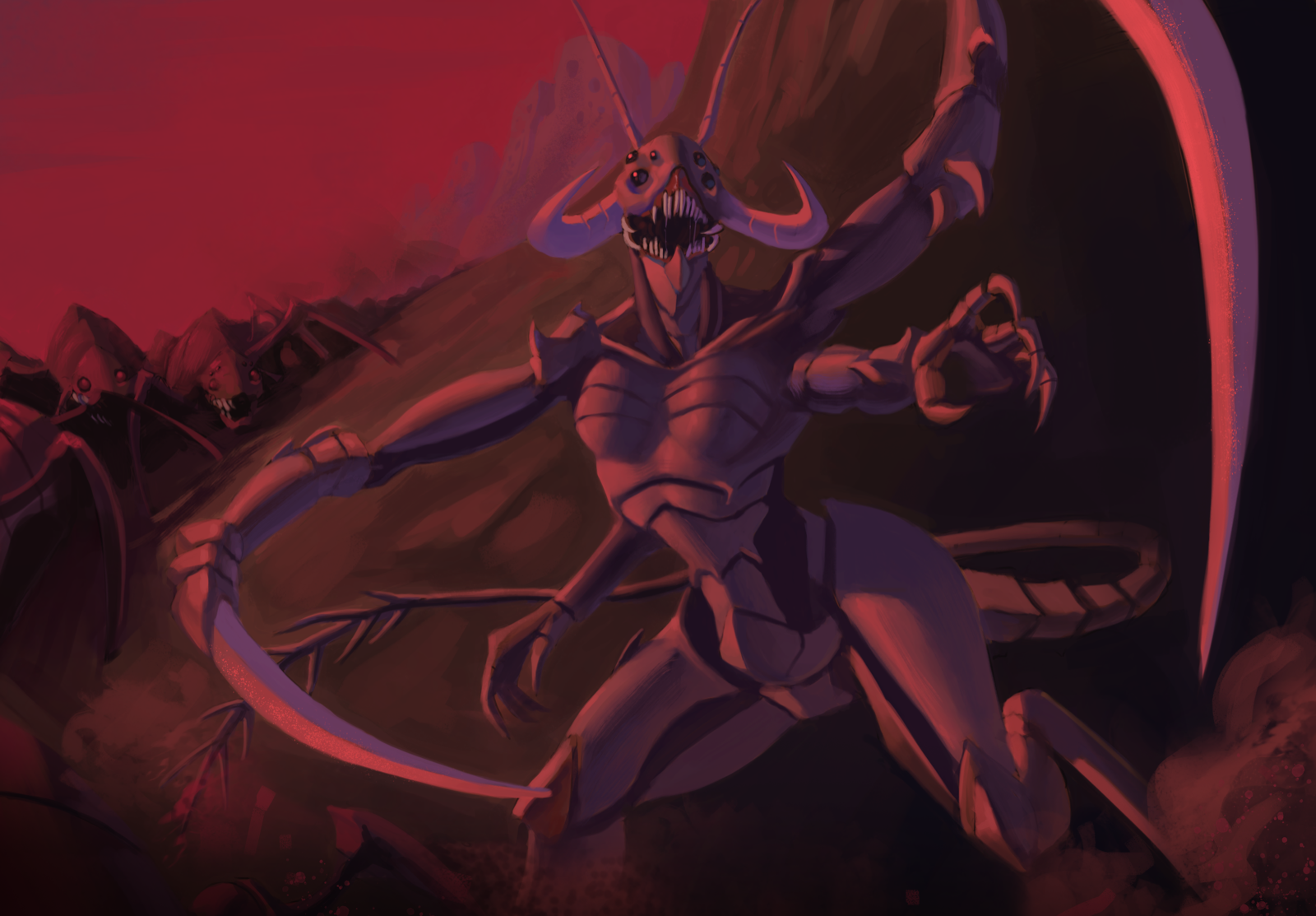 Thuul Hive Matriarch, drawn at Huge scale