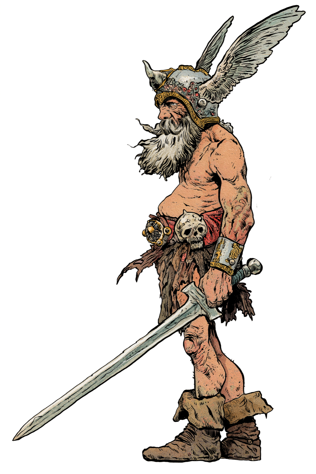 Veteran Barbarian, drawn at Medium scale