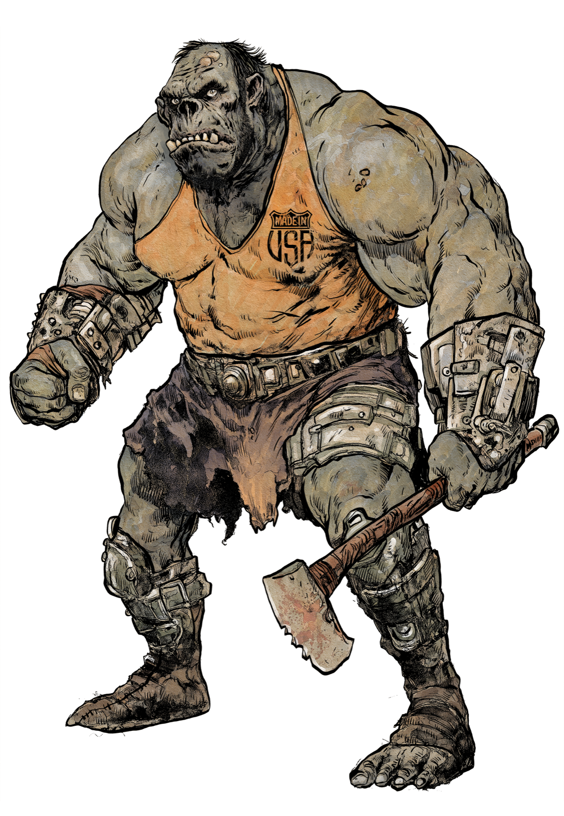 Wasteland Mutant, drawn at Medium scale