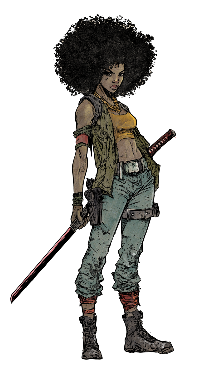 Wasteland Warrior, drawn at Medium scale