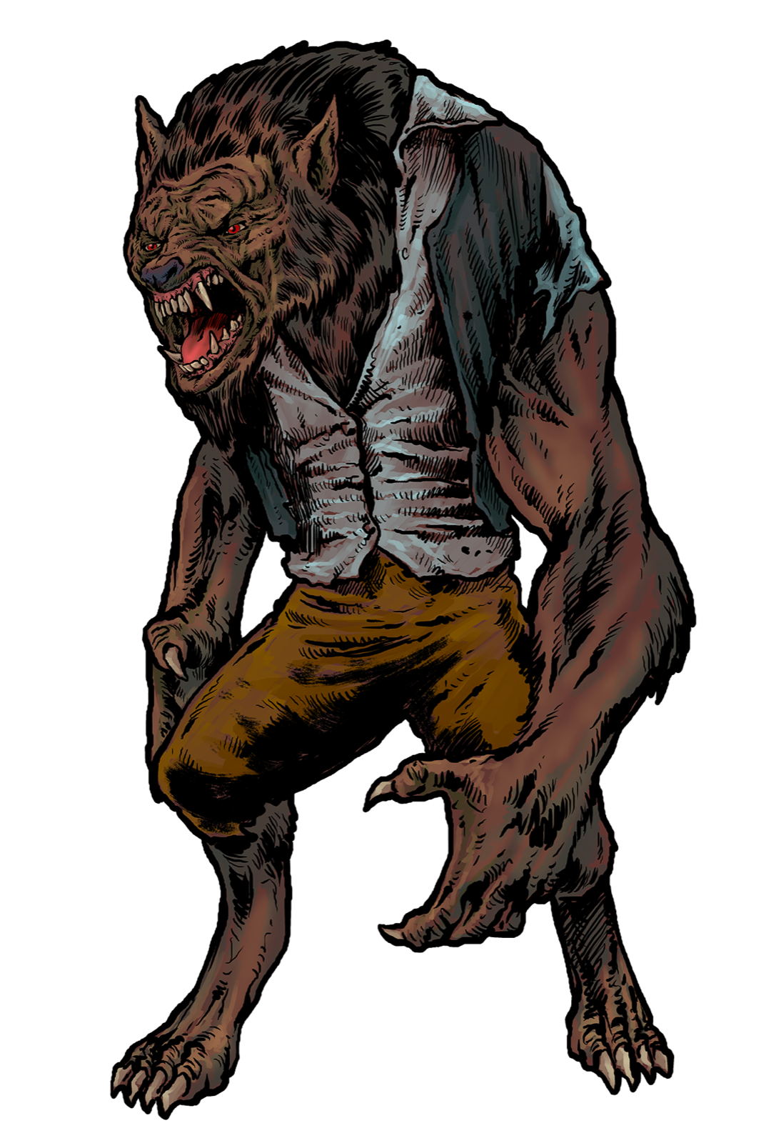 Werewolf, drawn at Medium scale