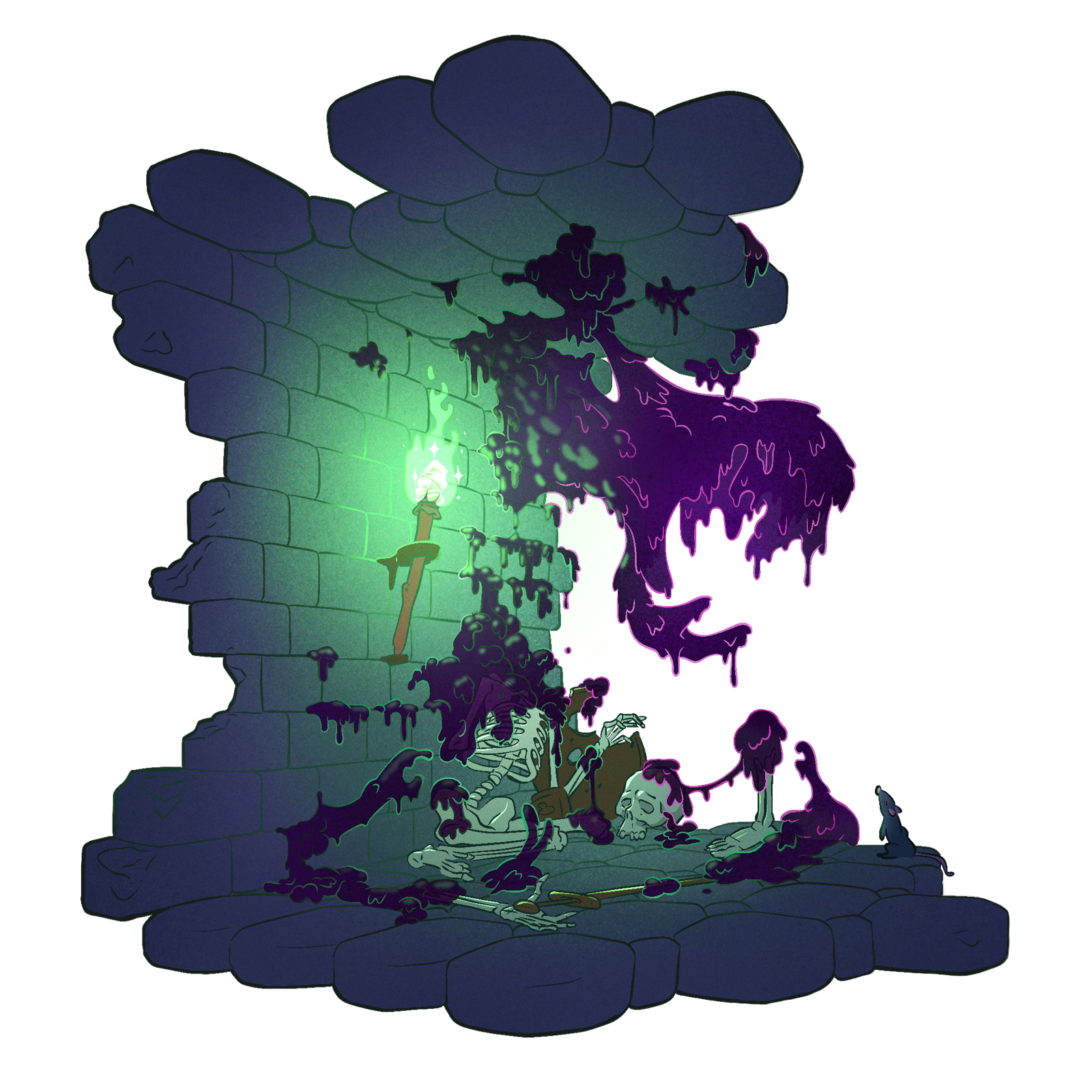 Black Ooze, drawn at Large scale