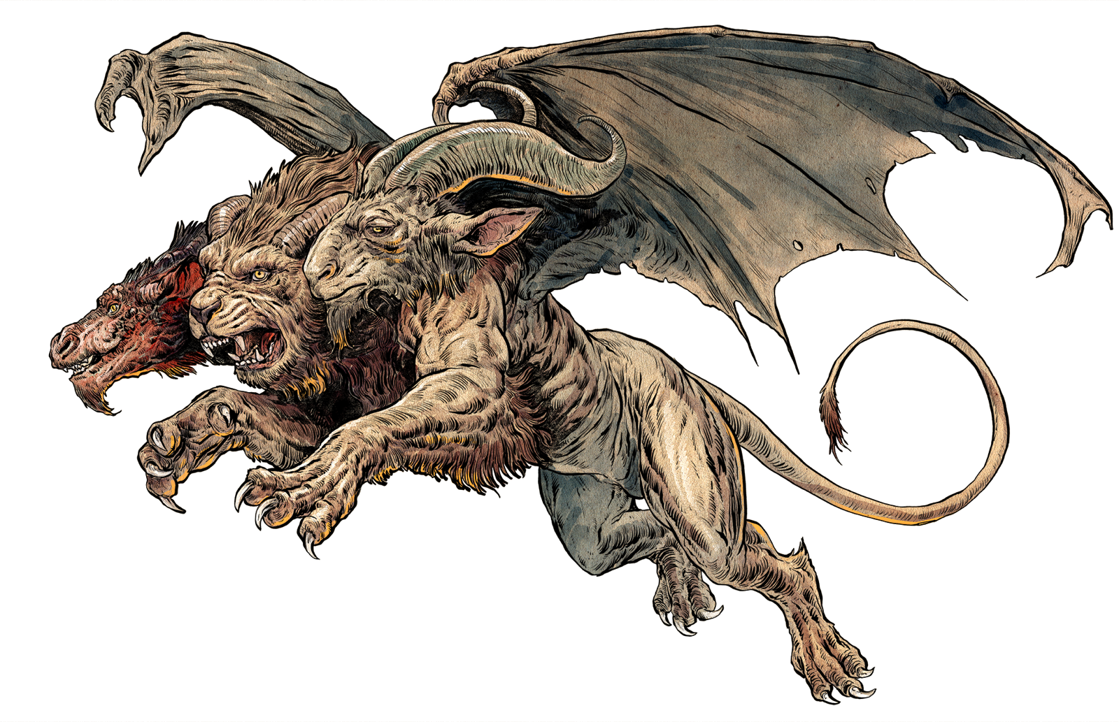 Chimera, drawn at Large scale