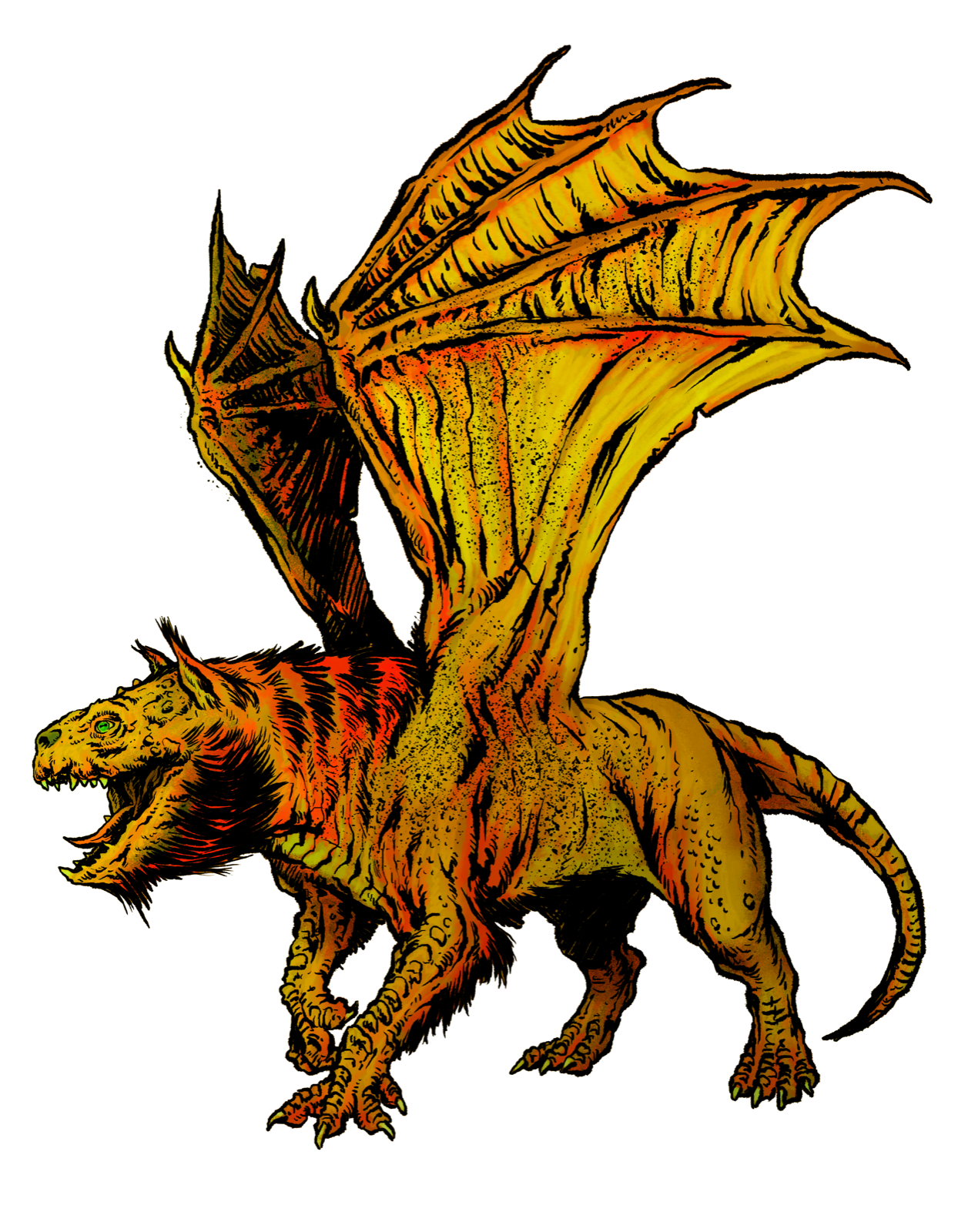 Dragonne, drawn at Large scale