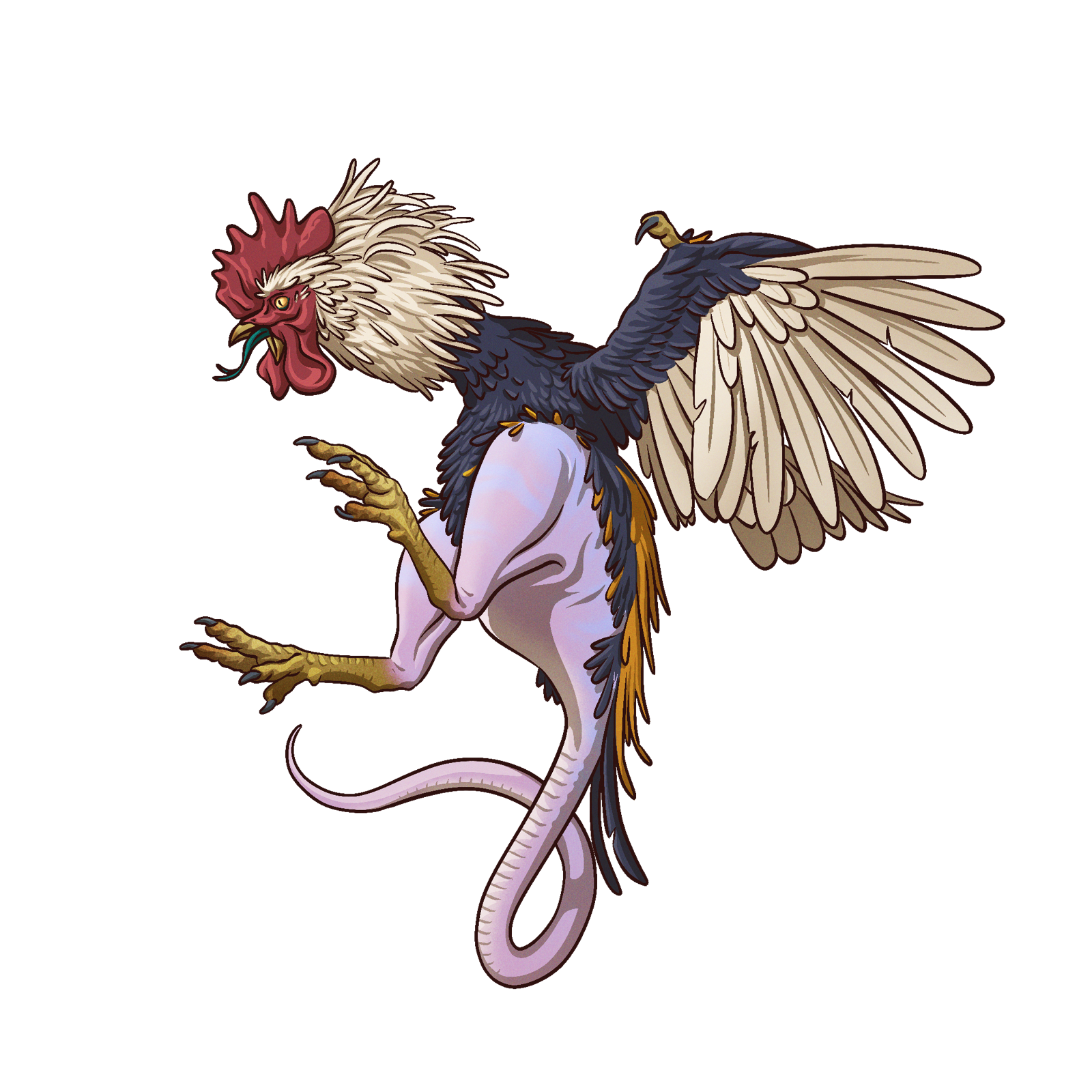Giant Cockatrice, drawn at Large scale