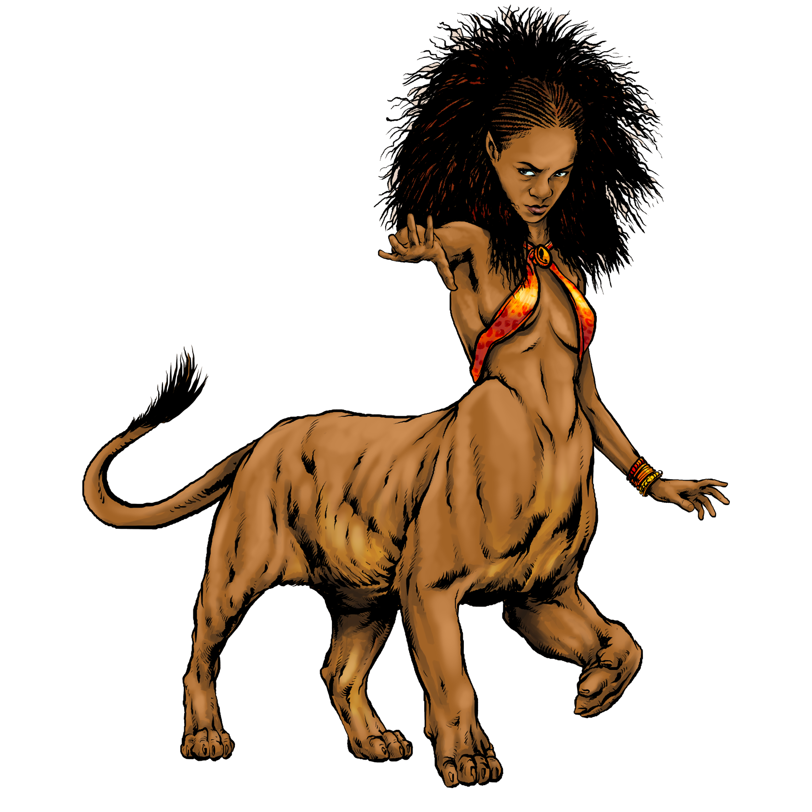 Lamia, drawn at Large scale