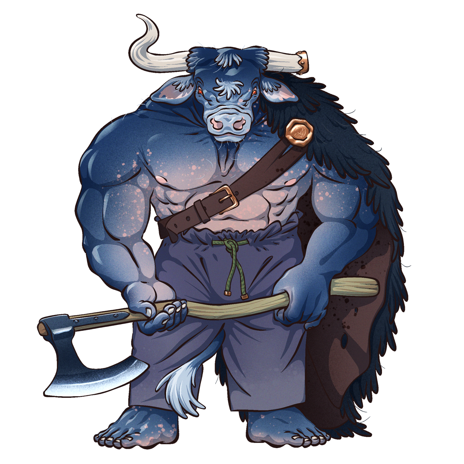 Minotaur Chieftain, drawn at Large scale