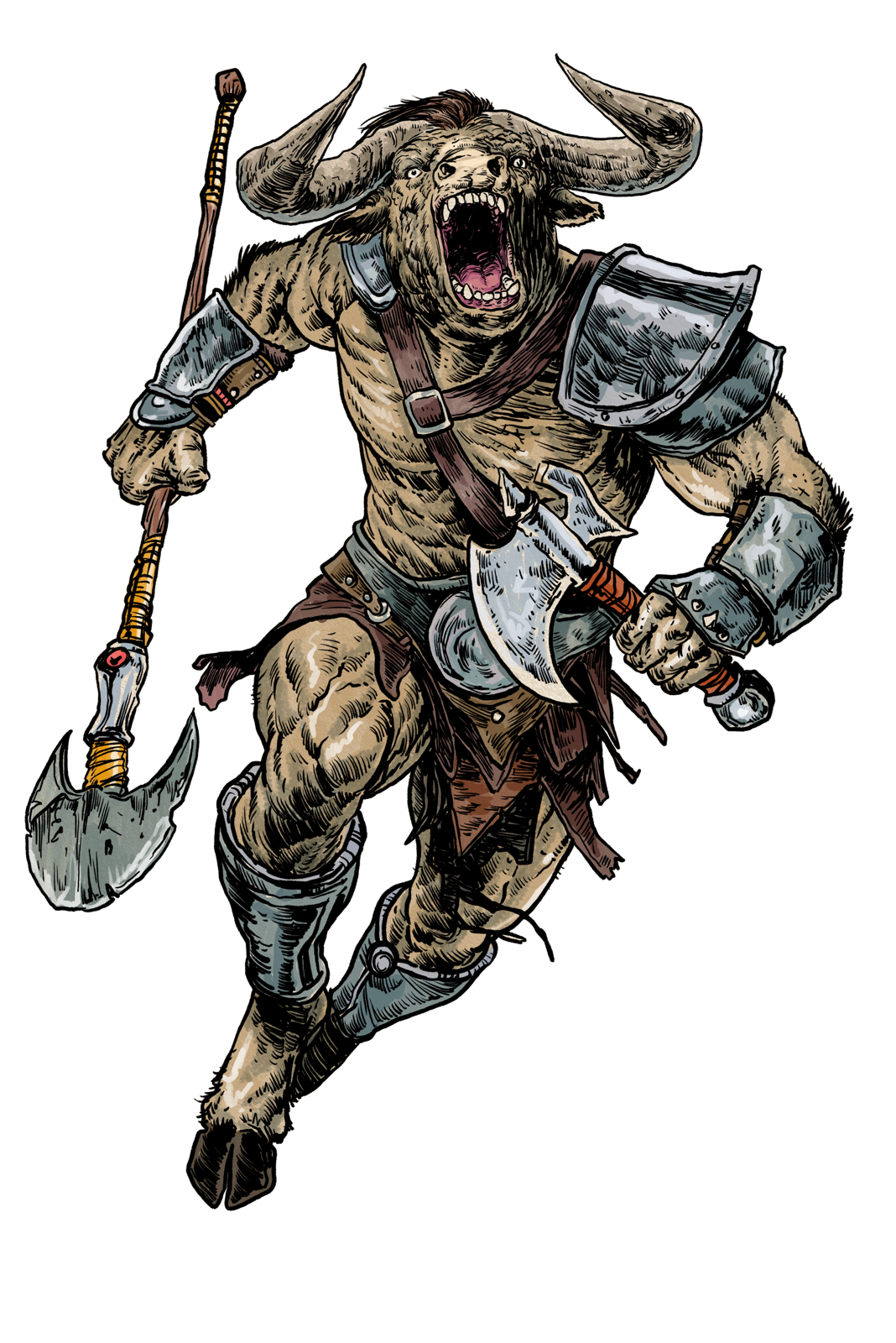 Minotaur Gladiator, drawn at Large scale
