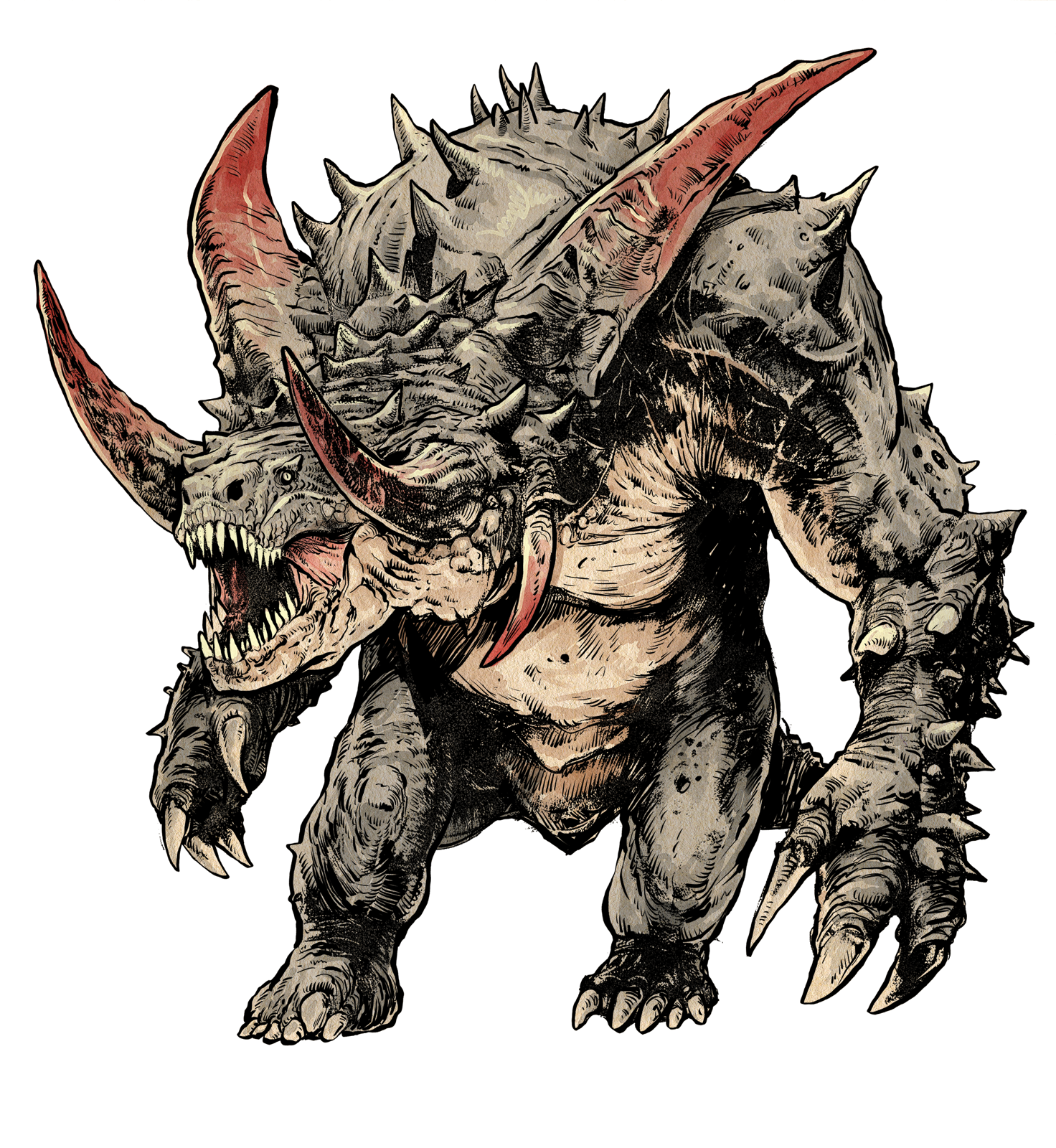 Saurian Old One, drawn at Colossal scale