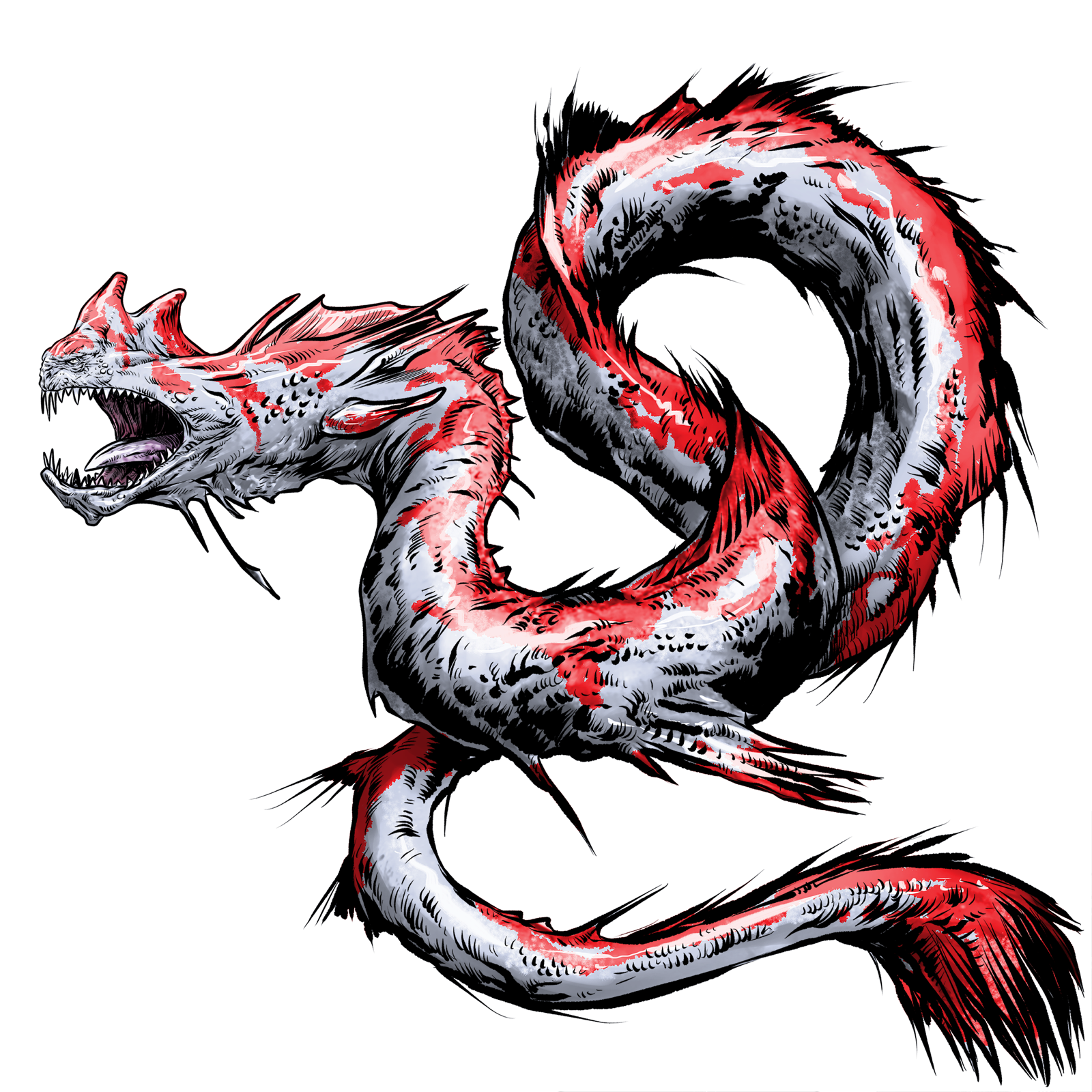 Sea Serpent, drawn at Huge scale