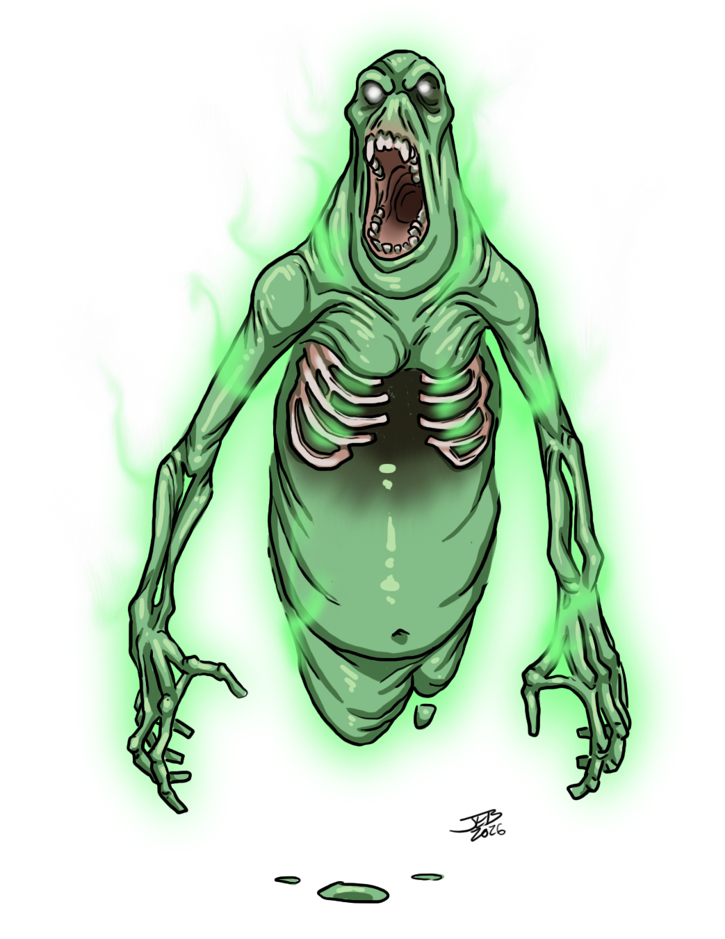 Poltergeist, drawn at Medium scale