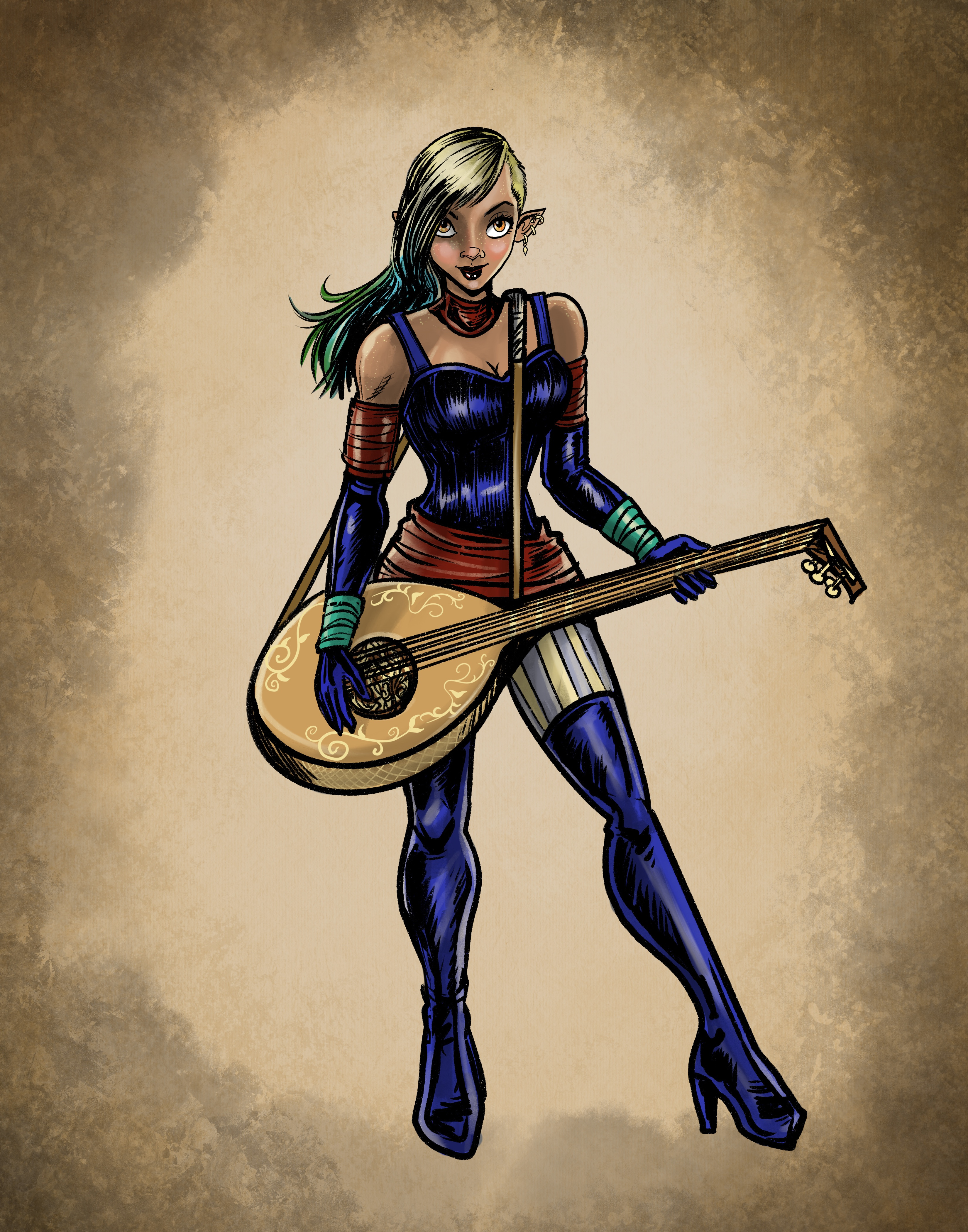 Half-Elf Bard / College of the Frontier