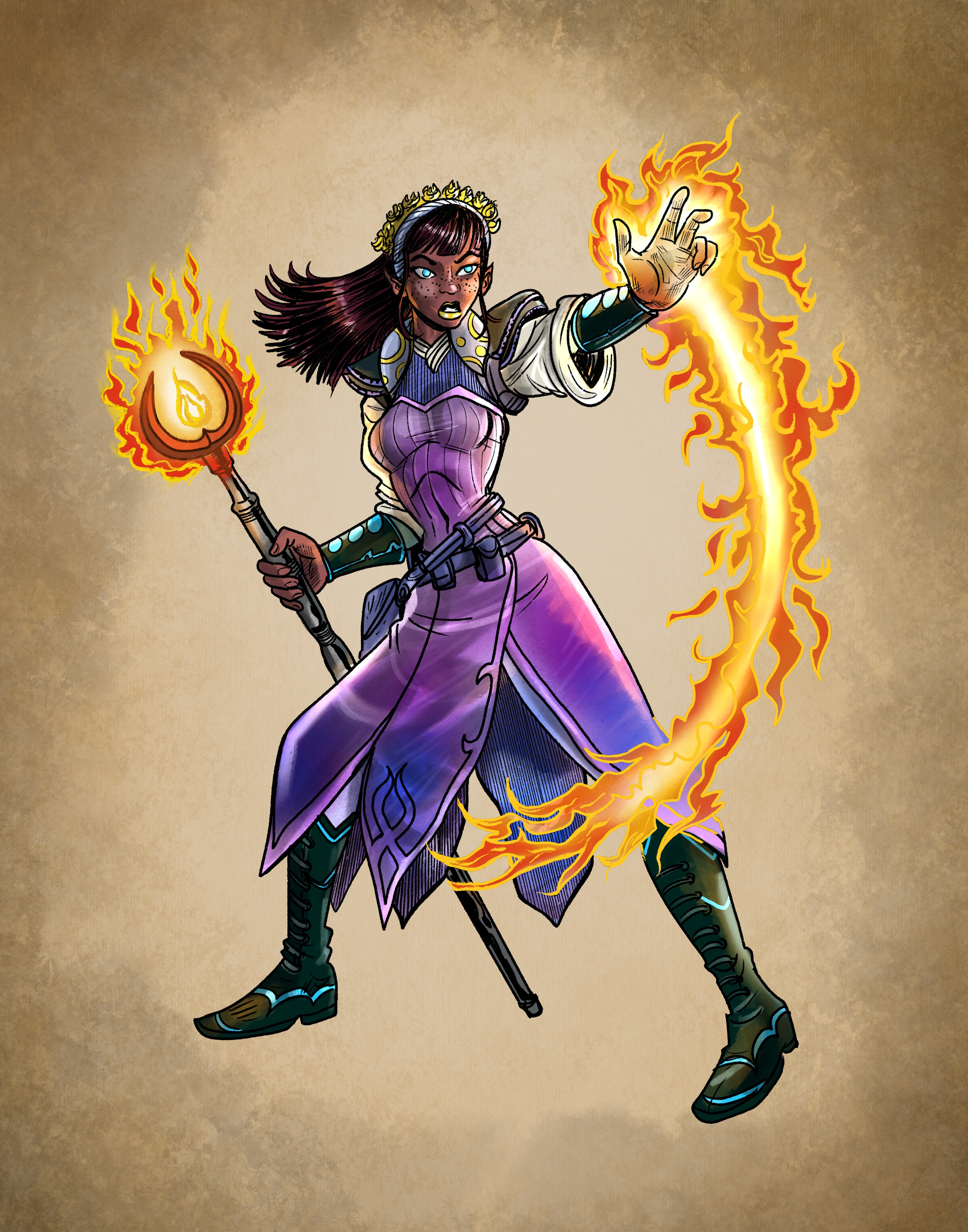 Half-Elf Sorcerer / Sunborn