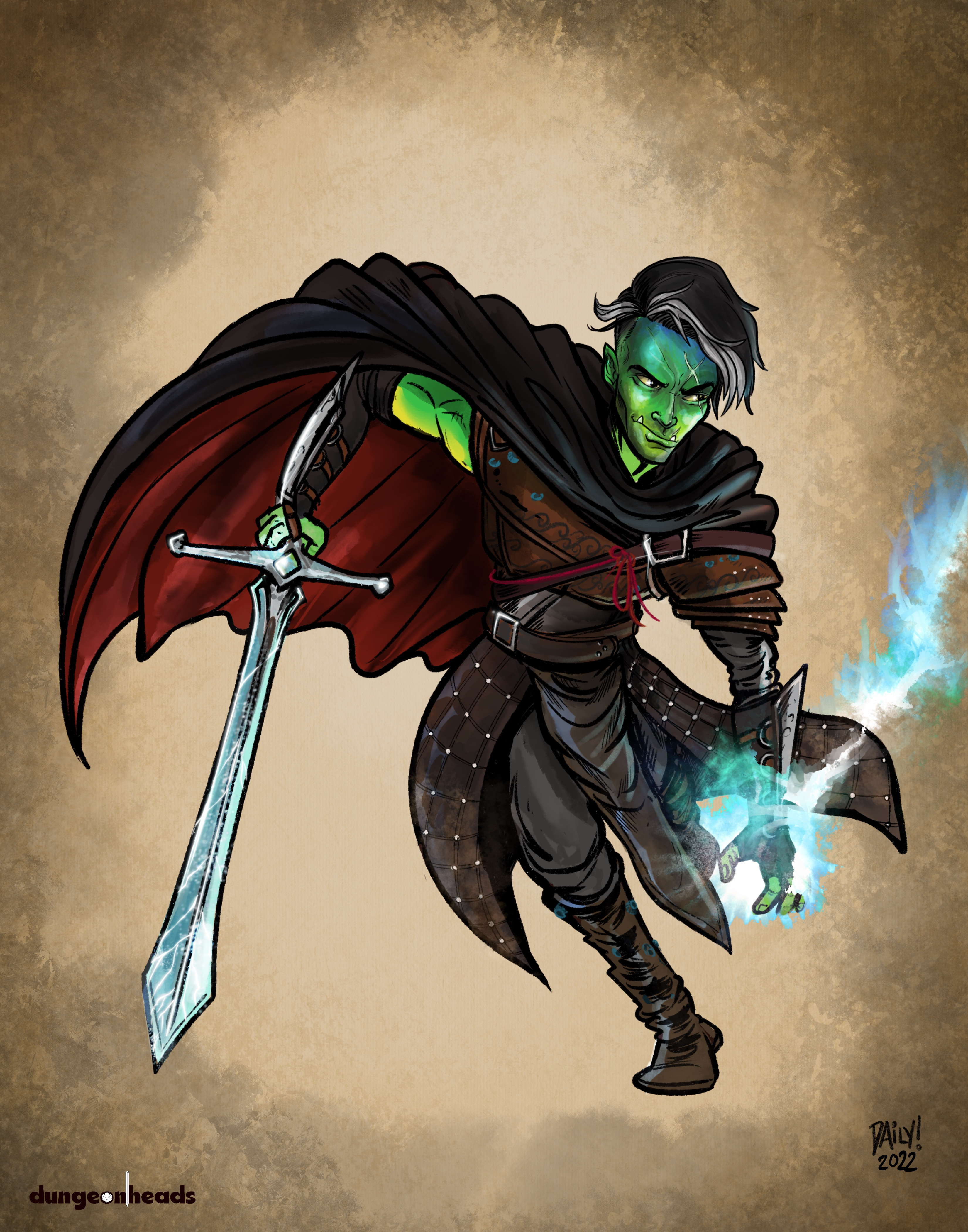 Half-Orc Warrior / Arcane Knight