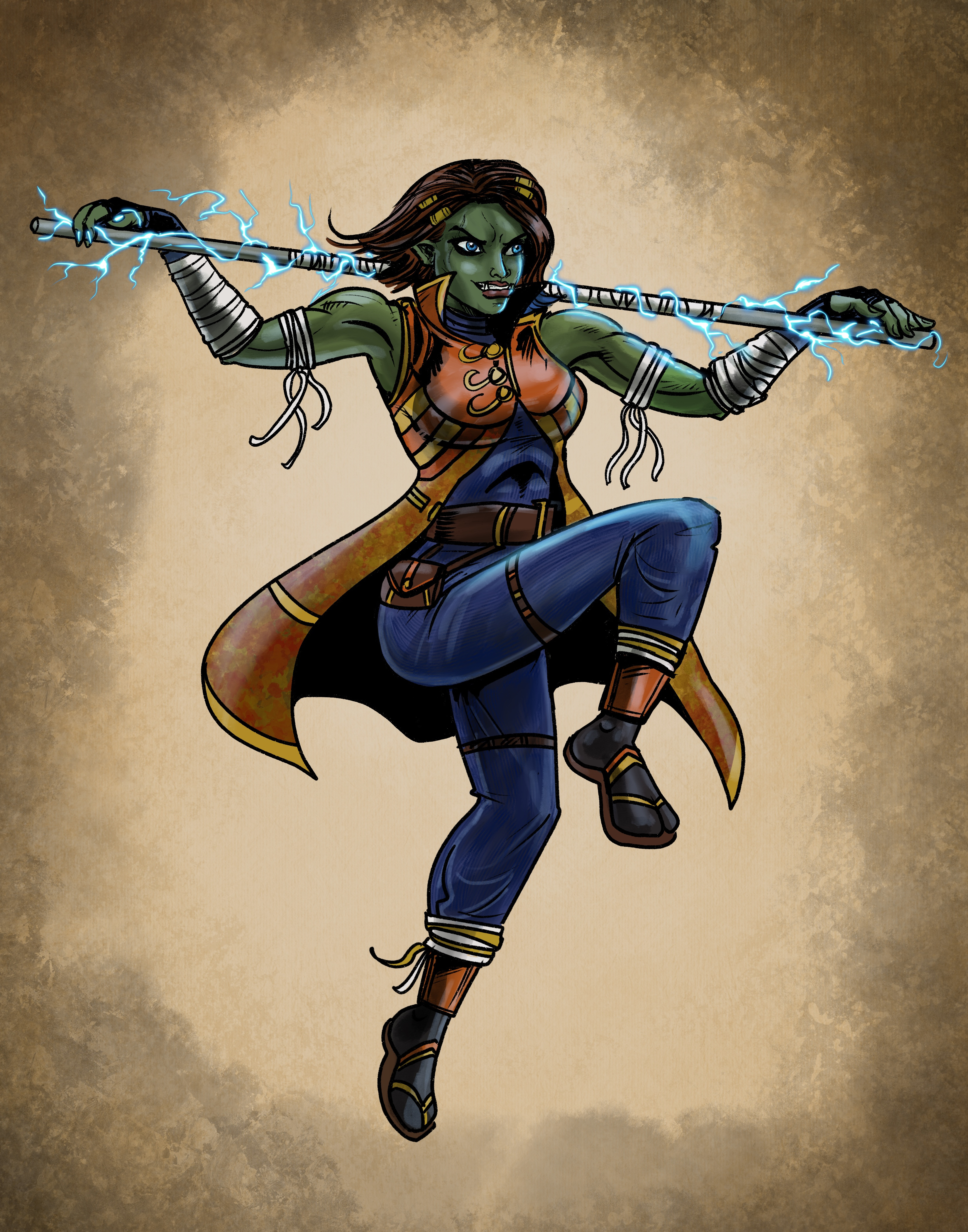 Half-Orc Monk / Way of the Ether