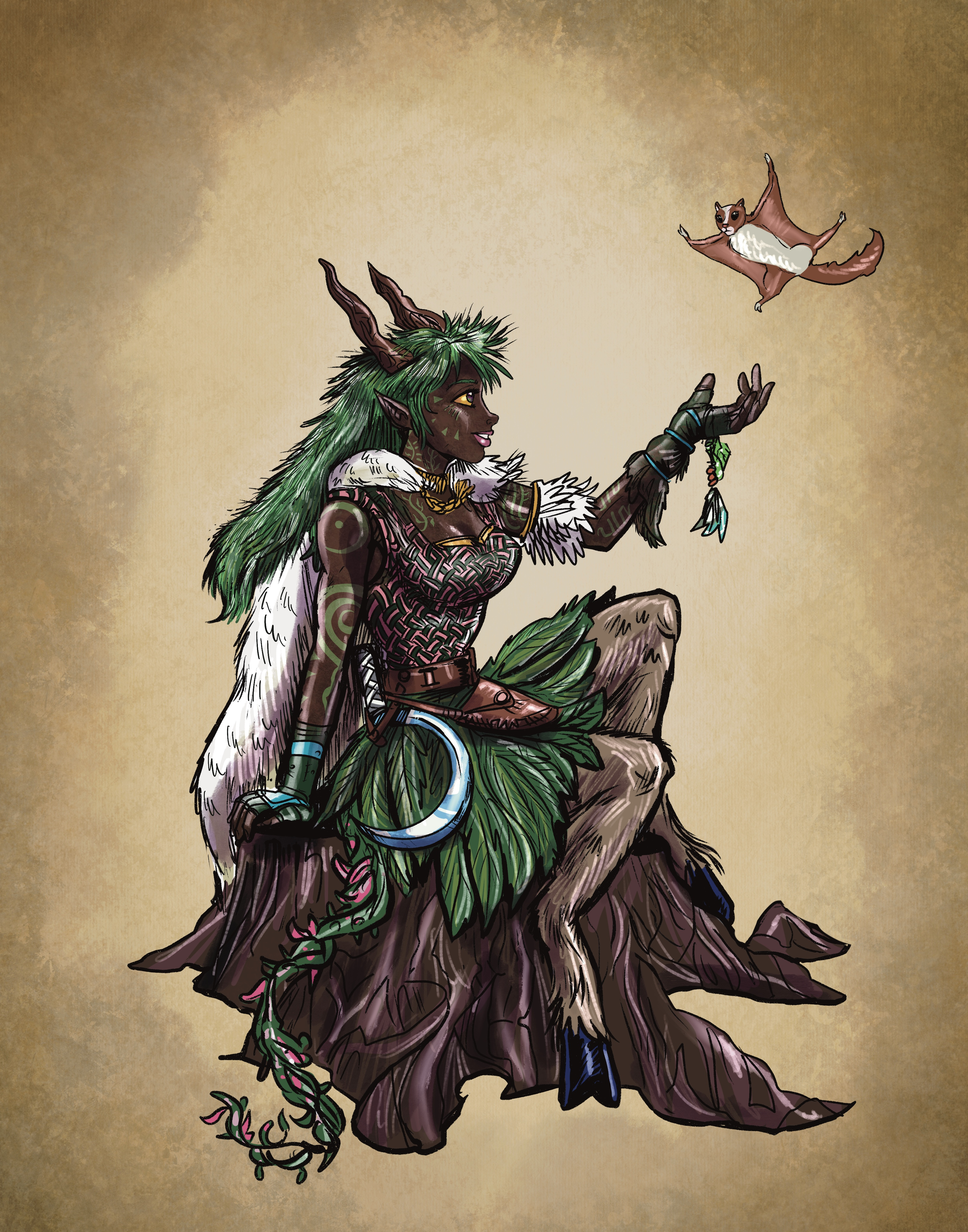 Satyr Druid / Circle of the Pack