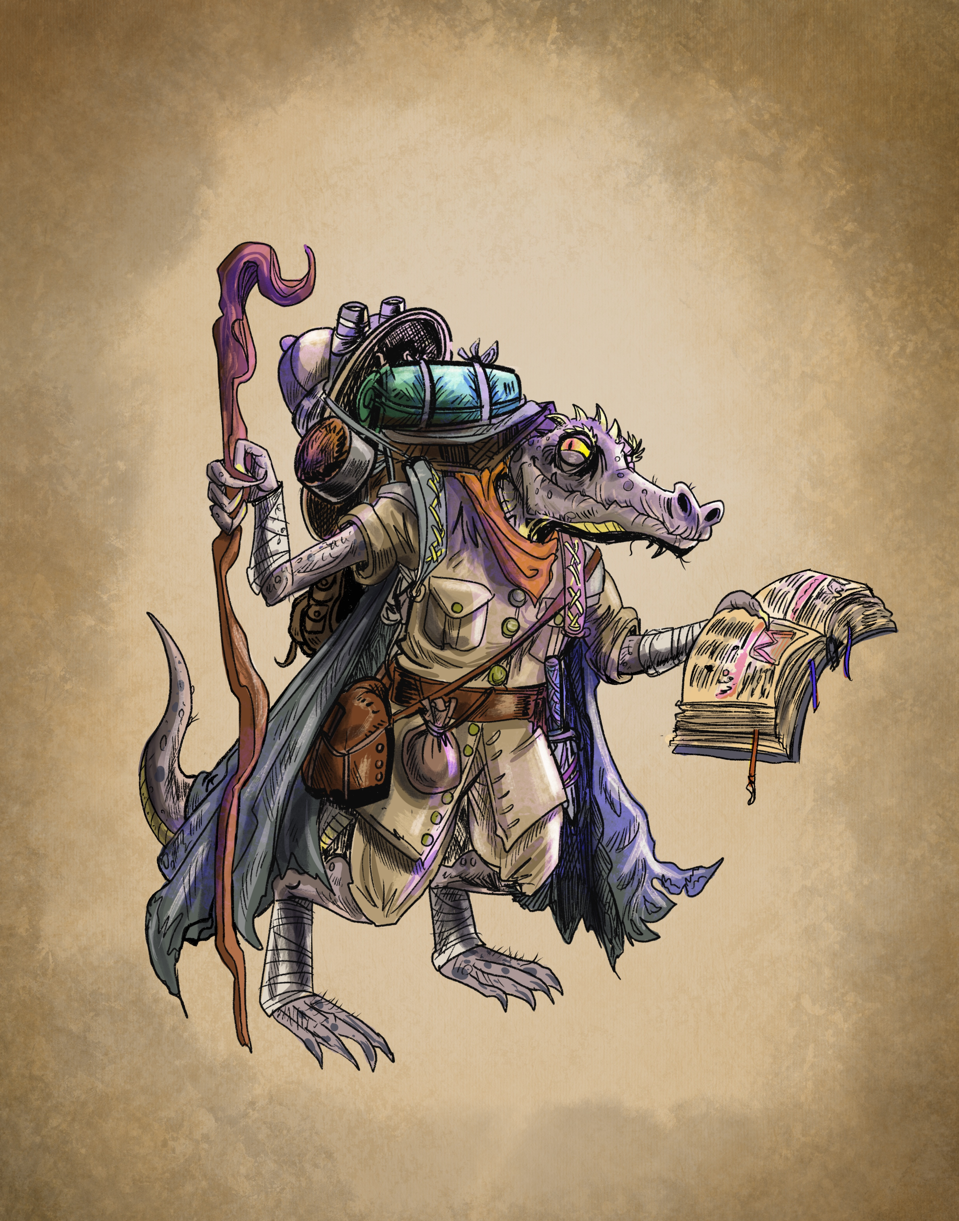 Saurus Wizard / Channel of Divination