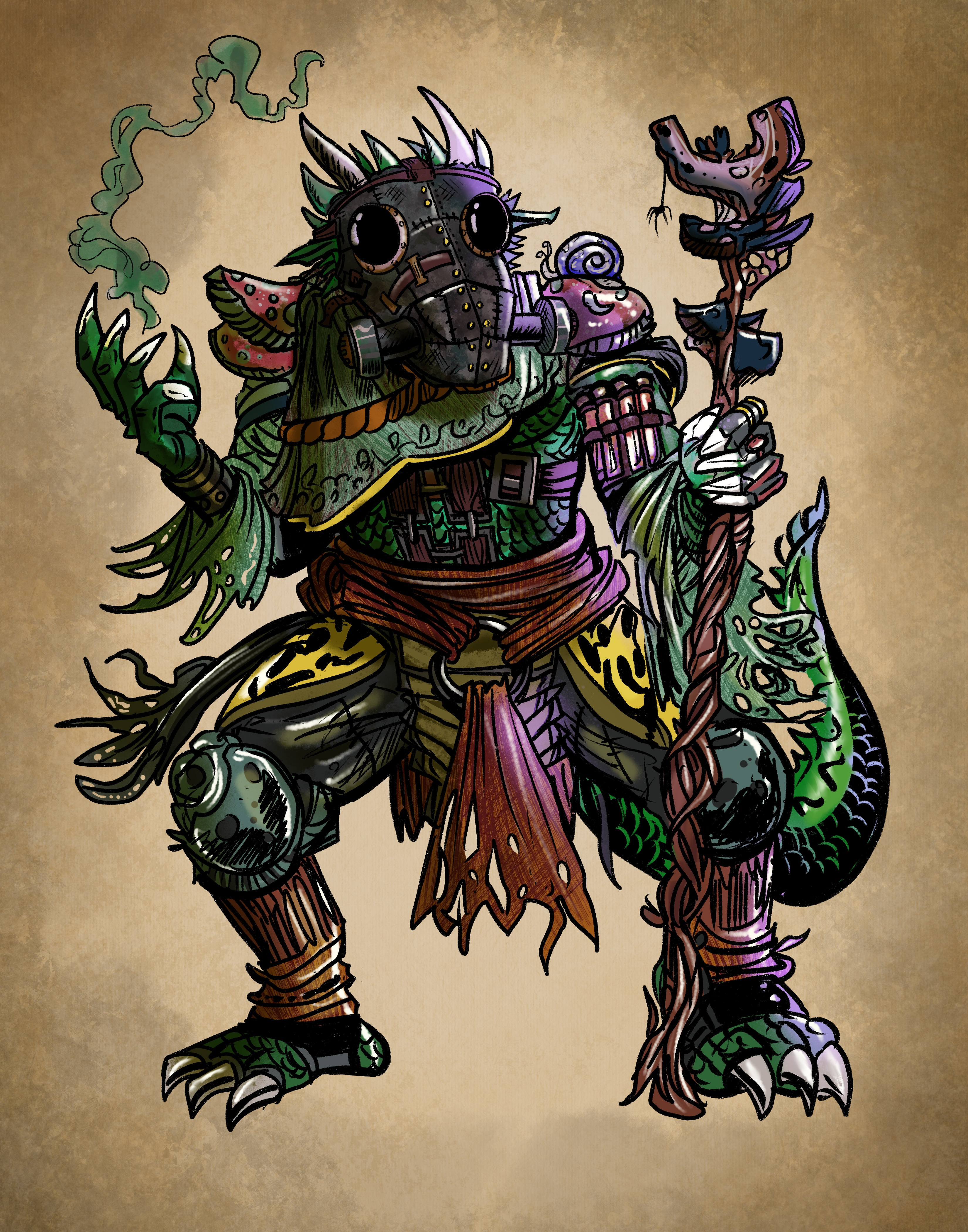 Saurus Druid / Circle of the Spores